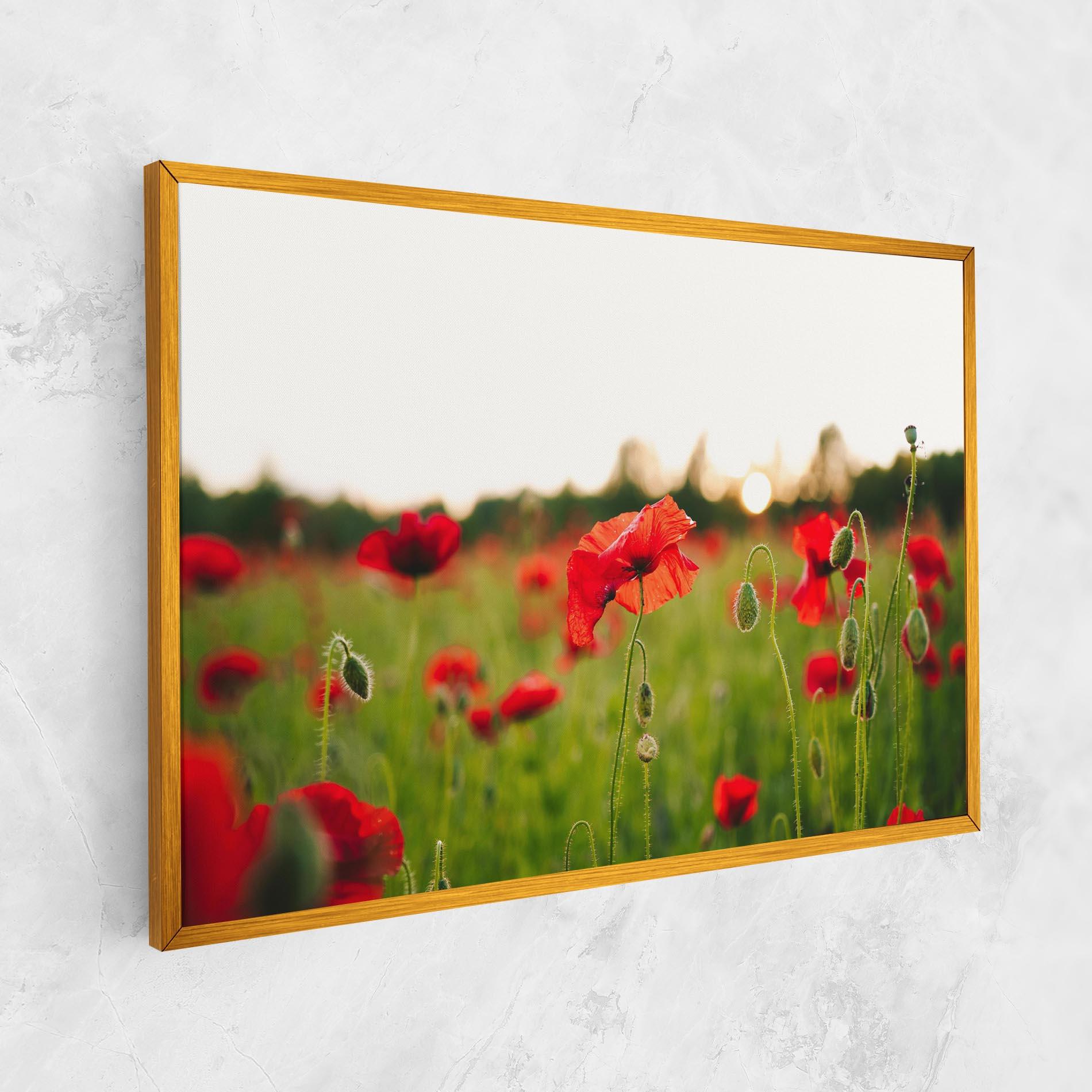 Картина на платно Poppies Field mockup 1
