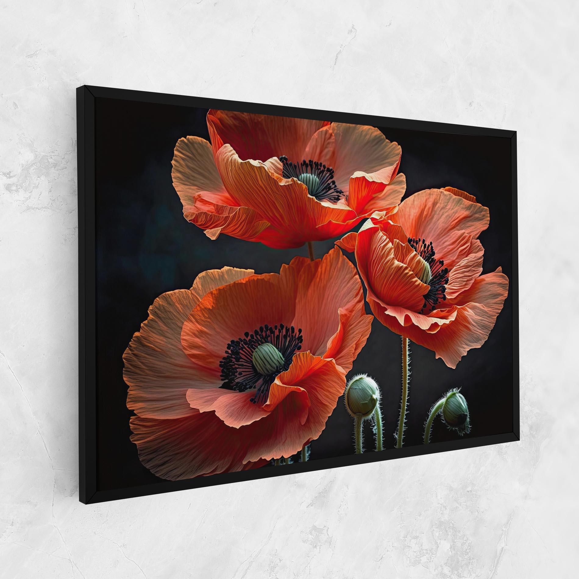 Картина на платно 3 Poppies mockup 1