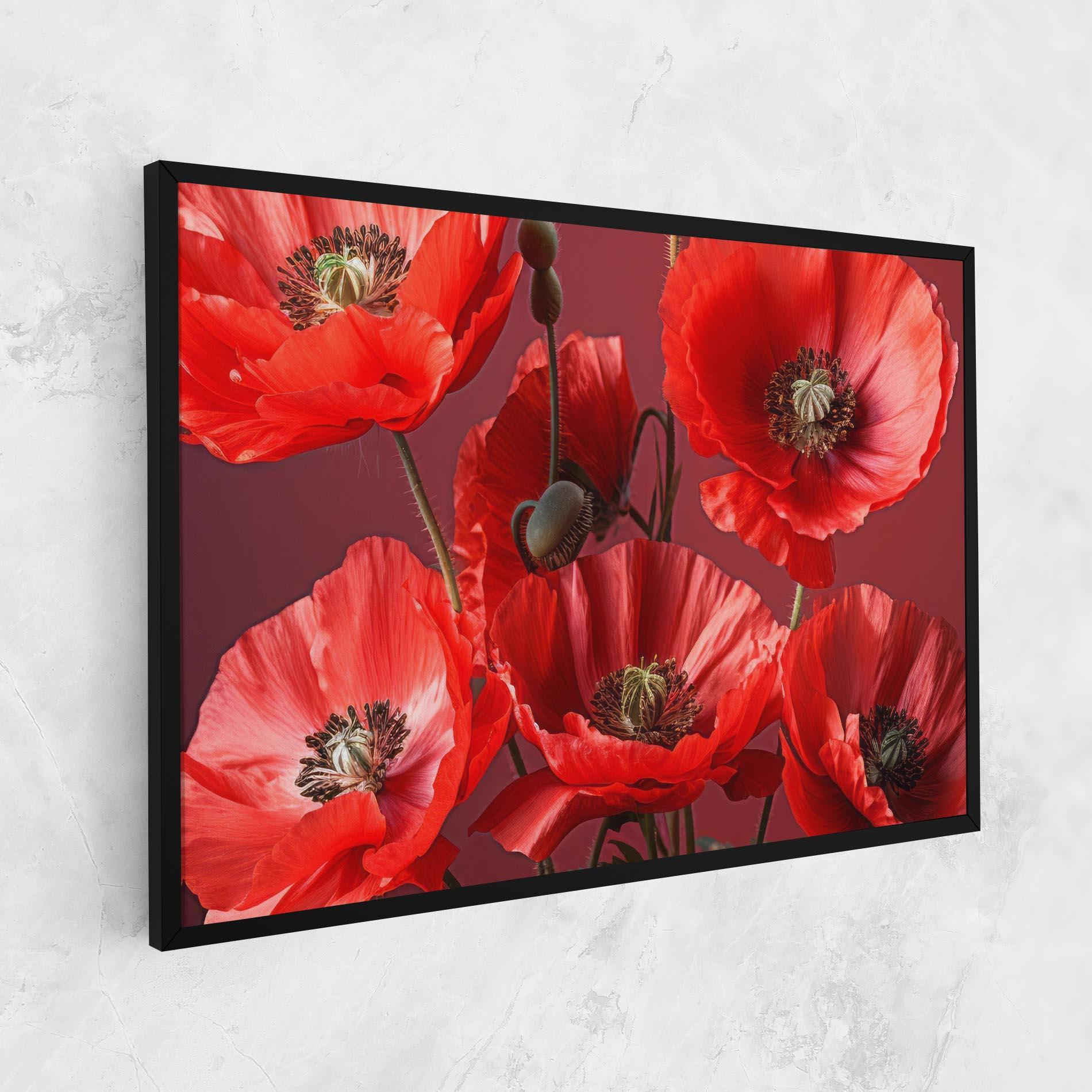 Картина на платно Red Poppies mockup 1