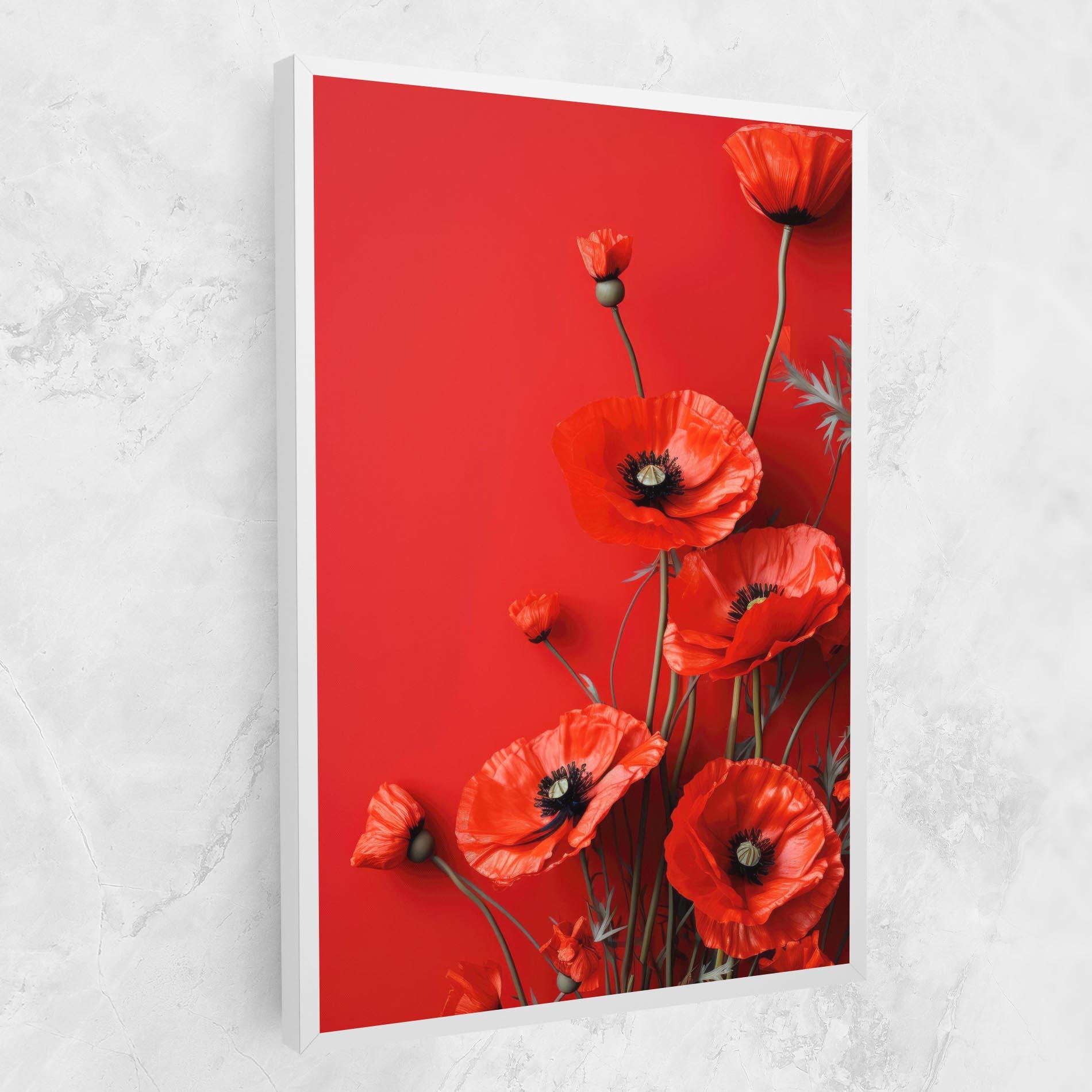 Картина на платно Poppies On The Table mockup 1