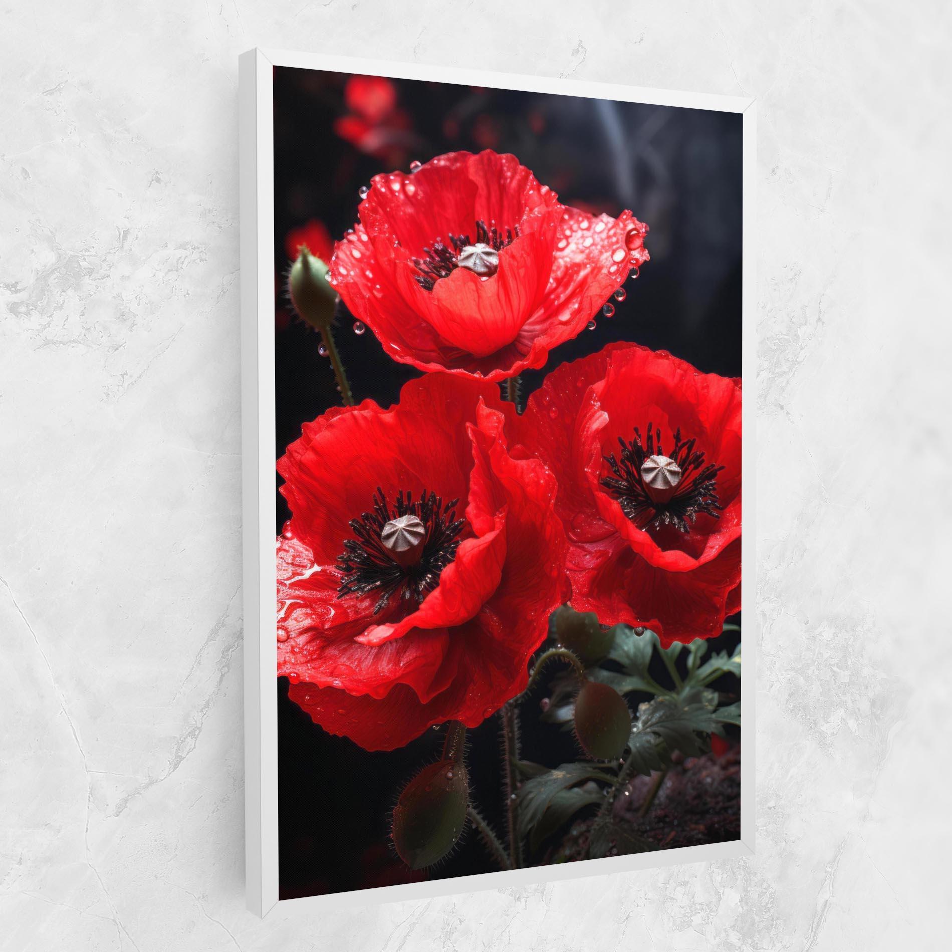 Картина на платно Red Poppy mockup 1