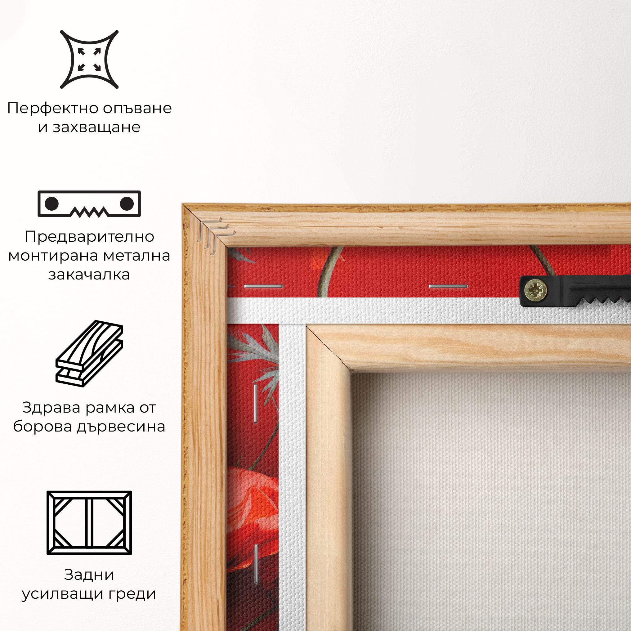 Картина на платно Poppies On The Table mockup 5