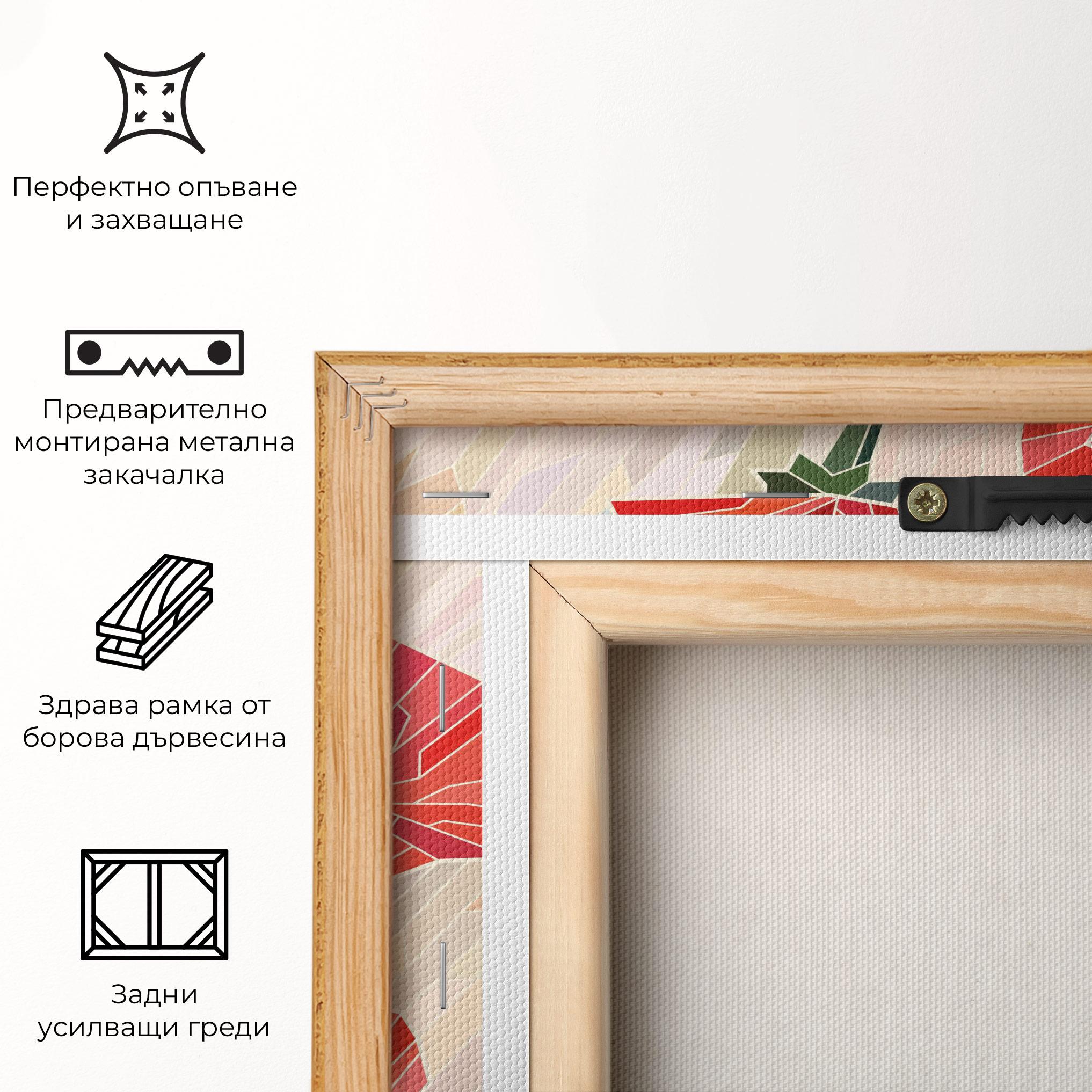 Картина на платно Poppy Glass mockup 5