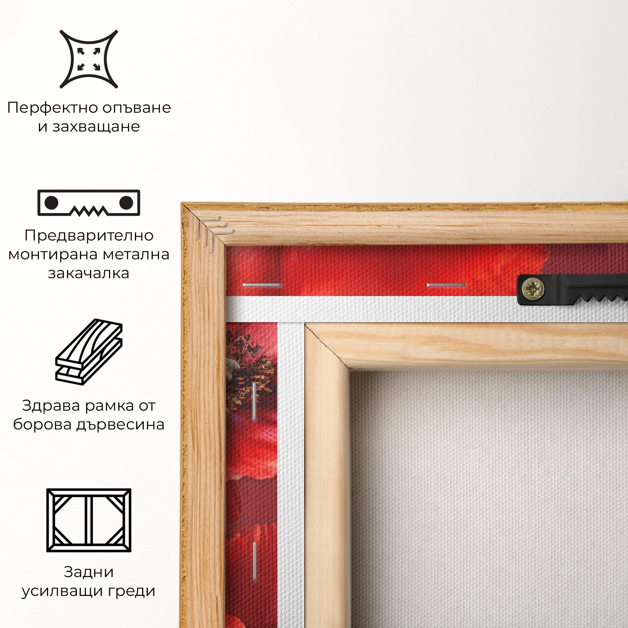 Картина на платно Red Poppies mockup 5