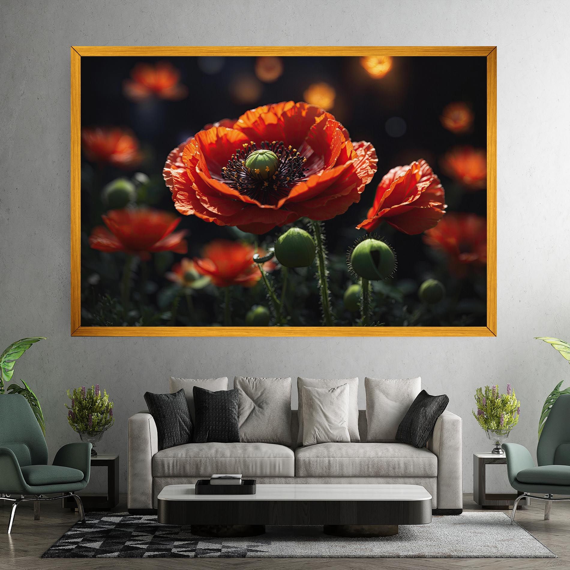 Red Poppy Close Up mockup 7