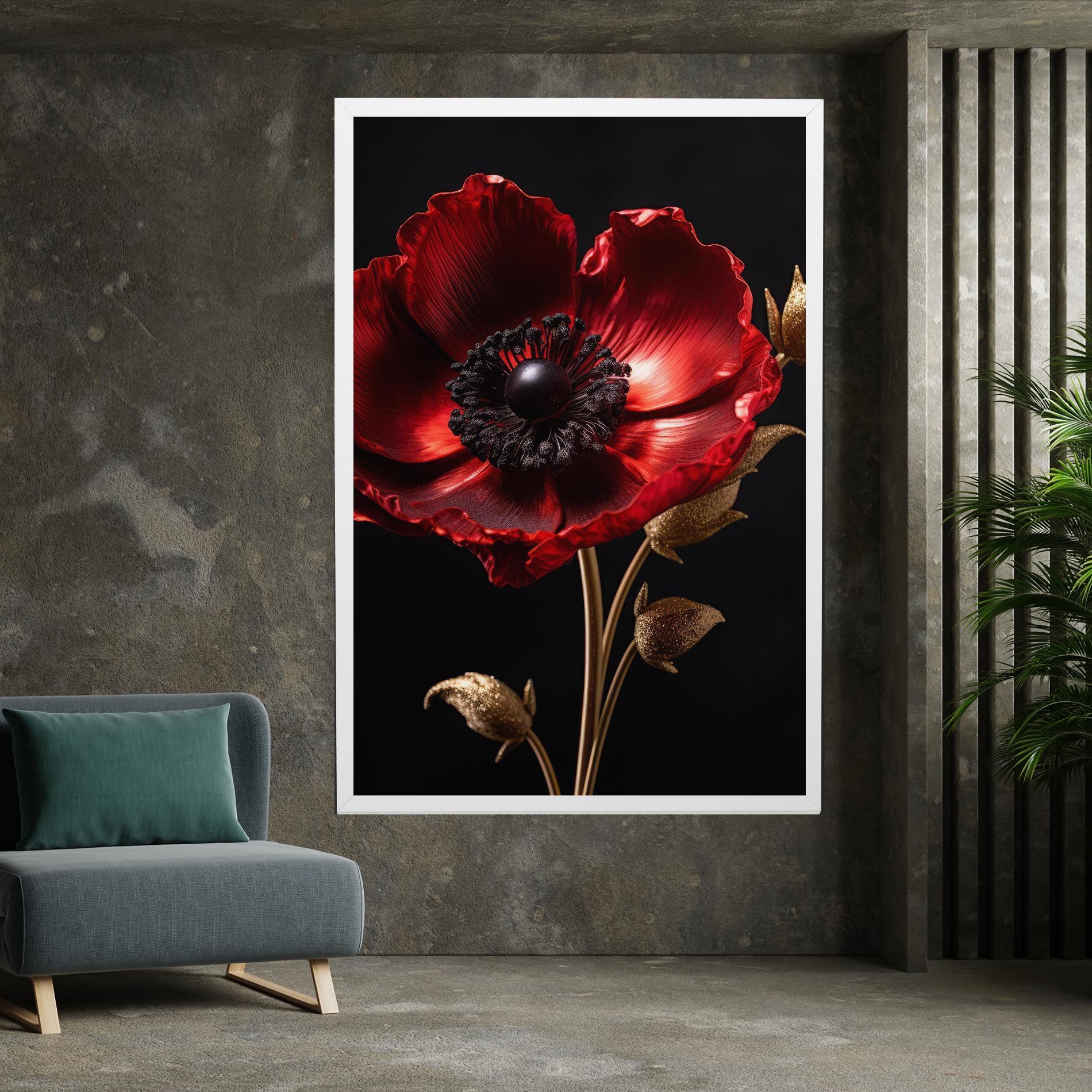 Dark Red Poppy mockup 7
