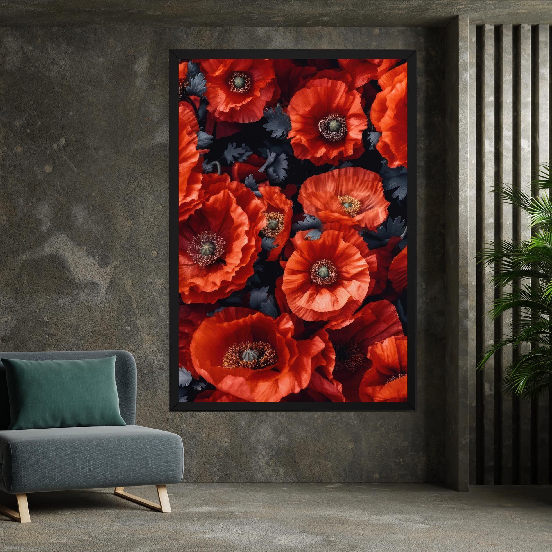 Black Red Poppies mockup 7