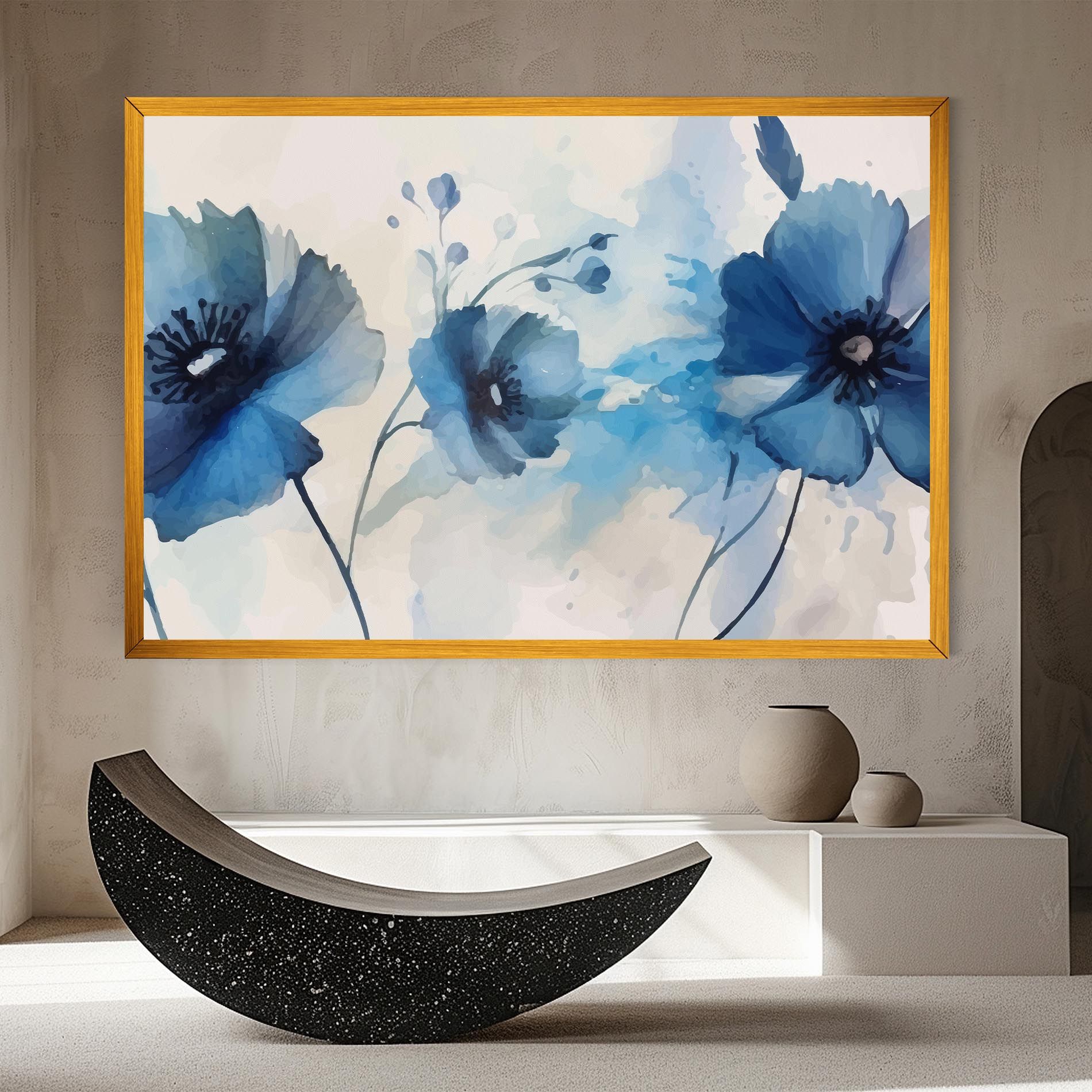 Blue Poppies mockup 8