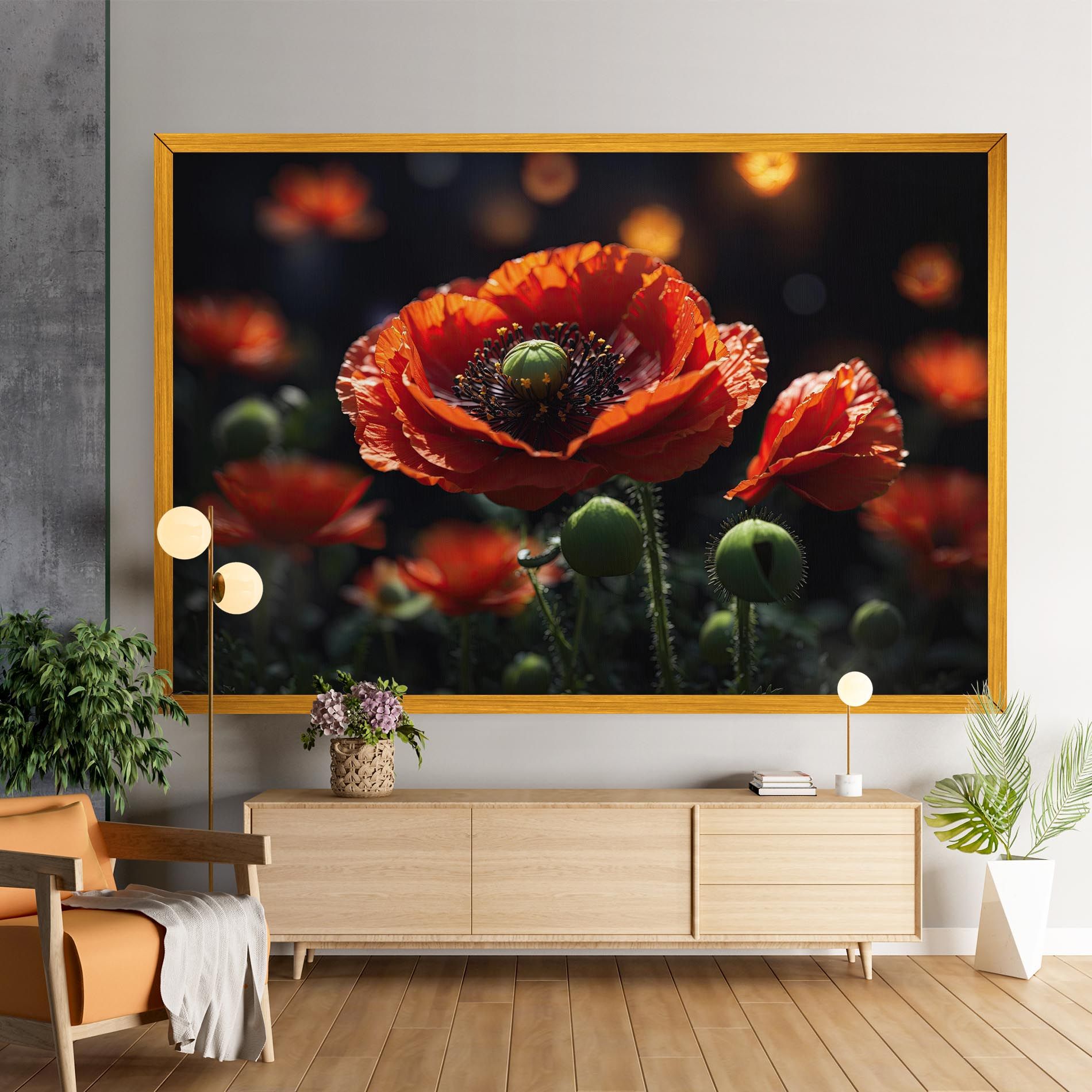 Red Poppy Close Up mockup 9