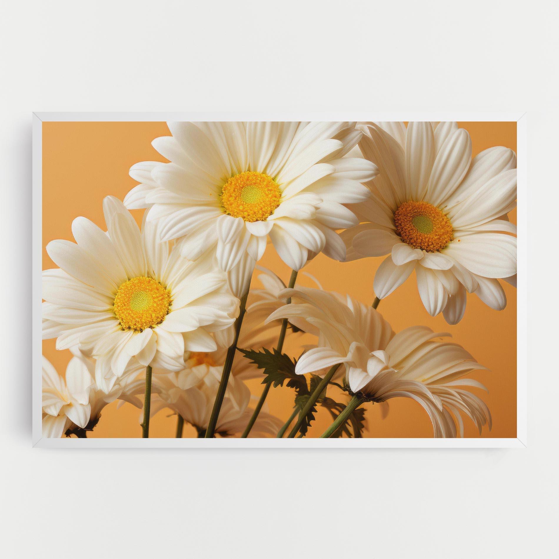 Картина на платно Daisy On Orange mockup 0
