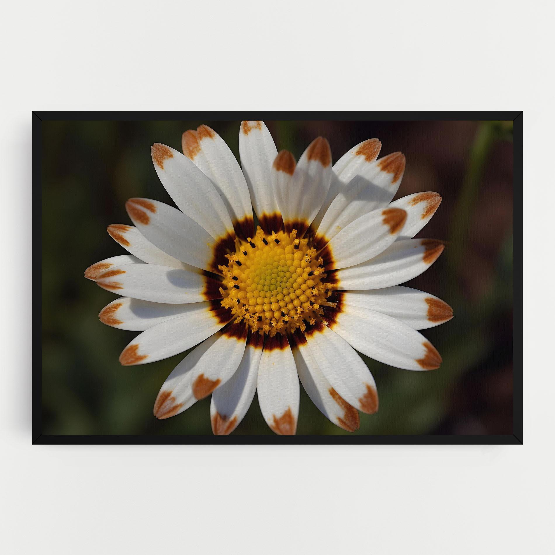 Картина на платно White Brown Daisy mockup 0