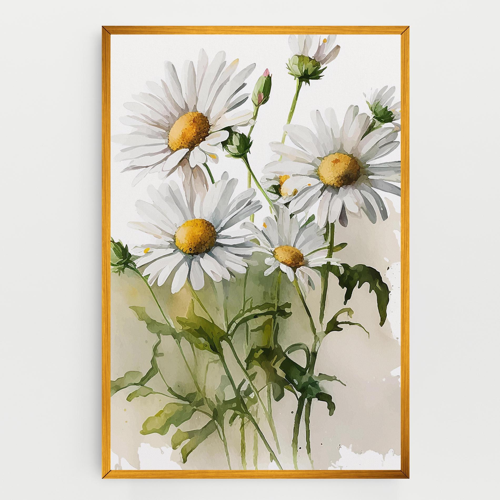 Картина на платно Painted Daisy mockup 0