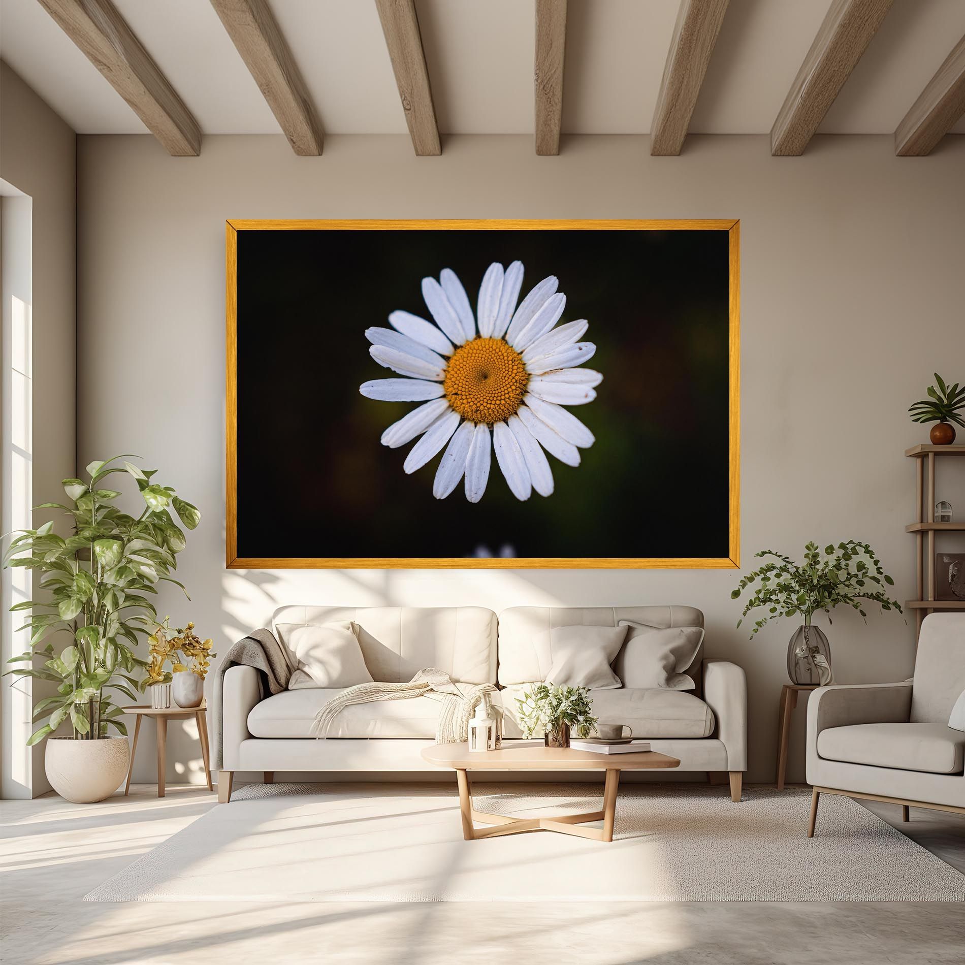 Big Yellow Center Daisy mockup 6