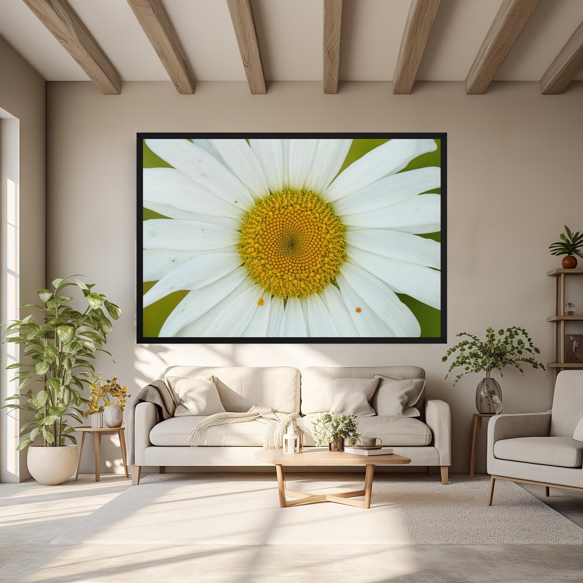 Картина на платно Daisy Close Up mockup 6