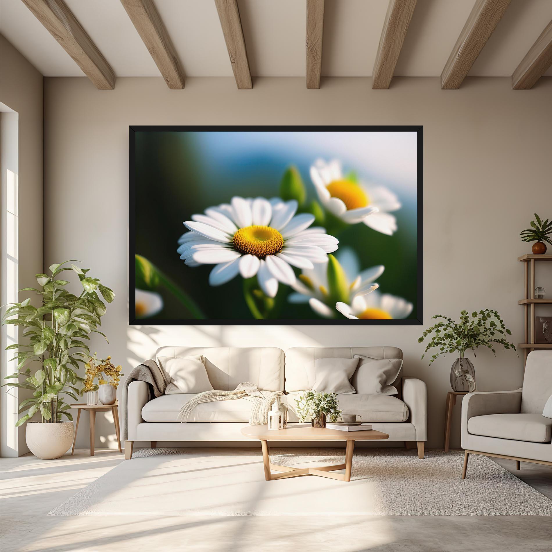 Картина на платно Daisy In The Sun mockup 6