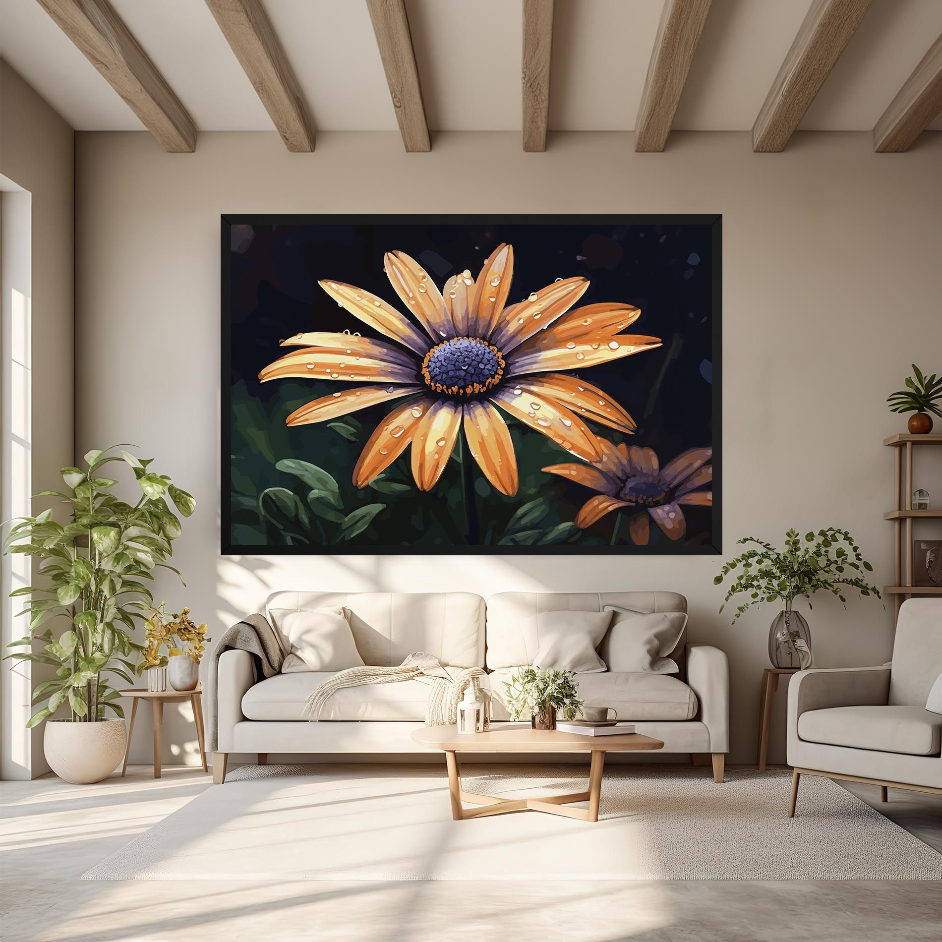 Orange Pretty Daisy mockup 6