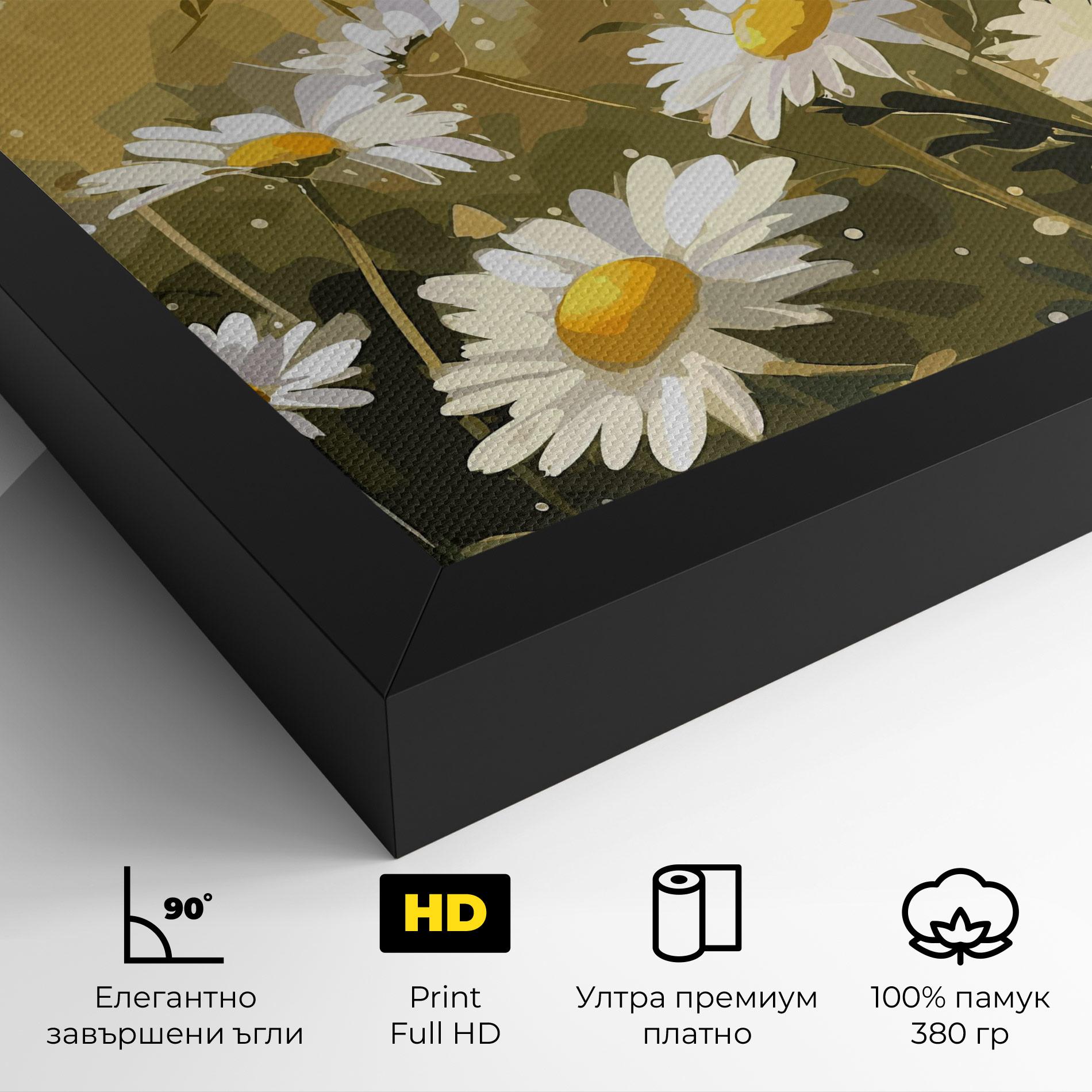 Картина на платно Daily Daisy mockup 4