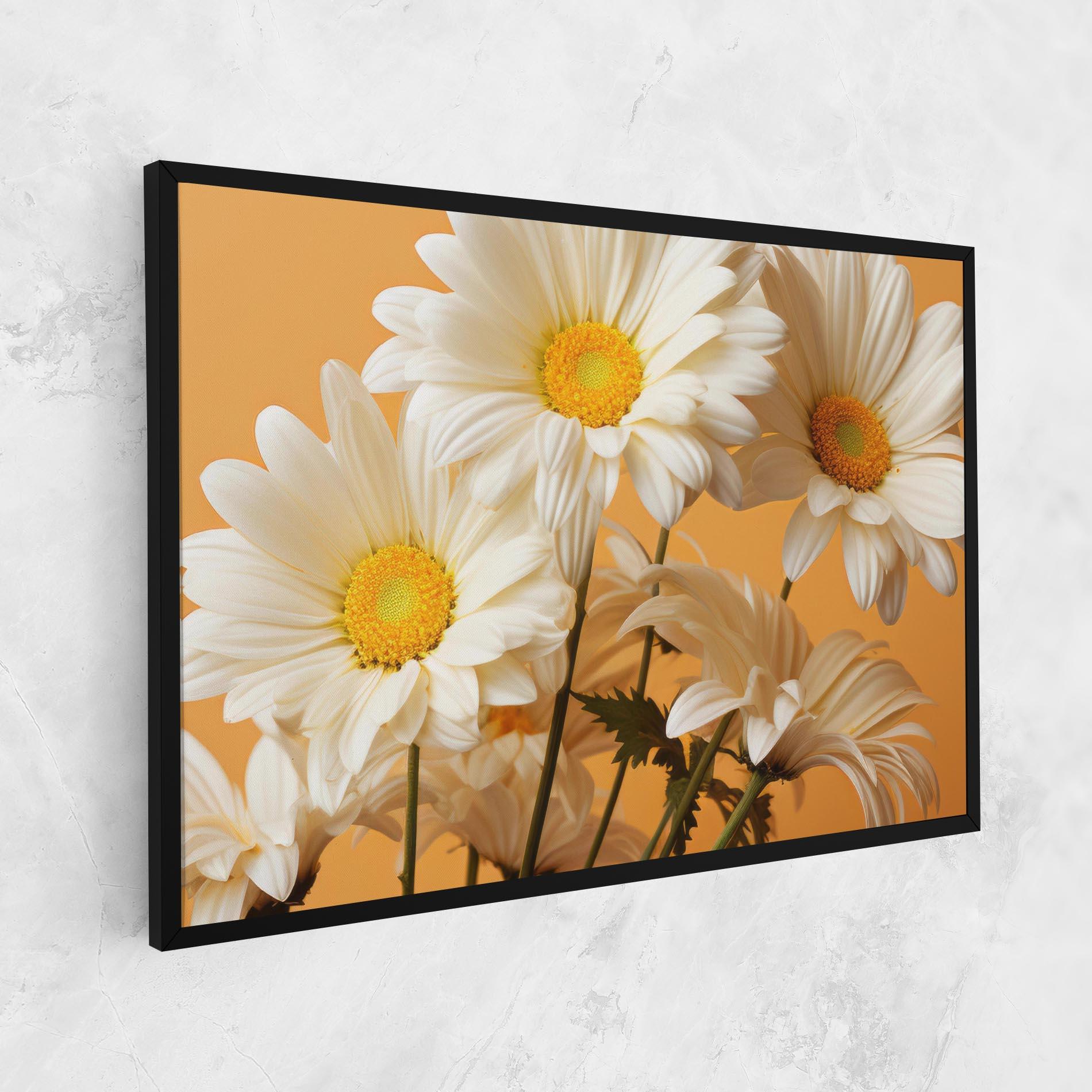 Картина на платно Daisy On Orange mockup 1