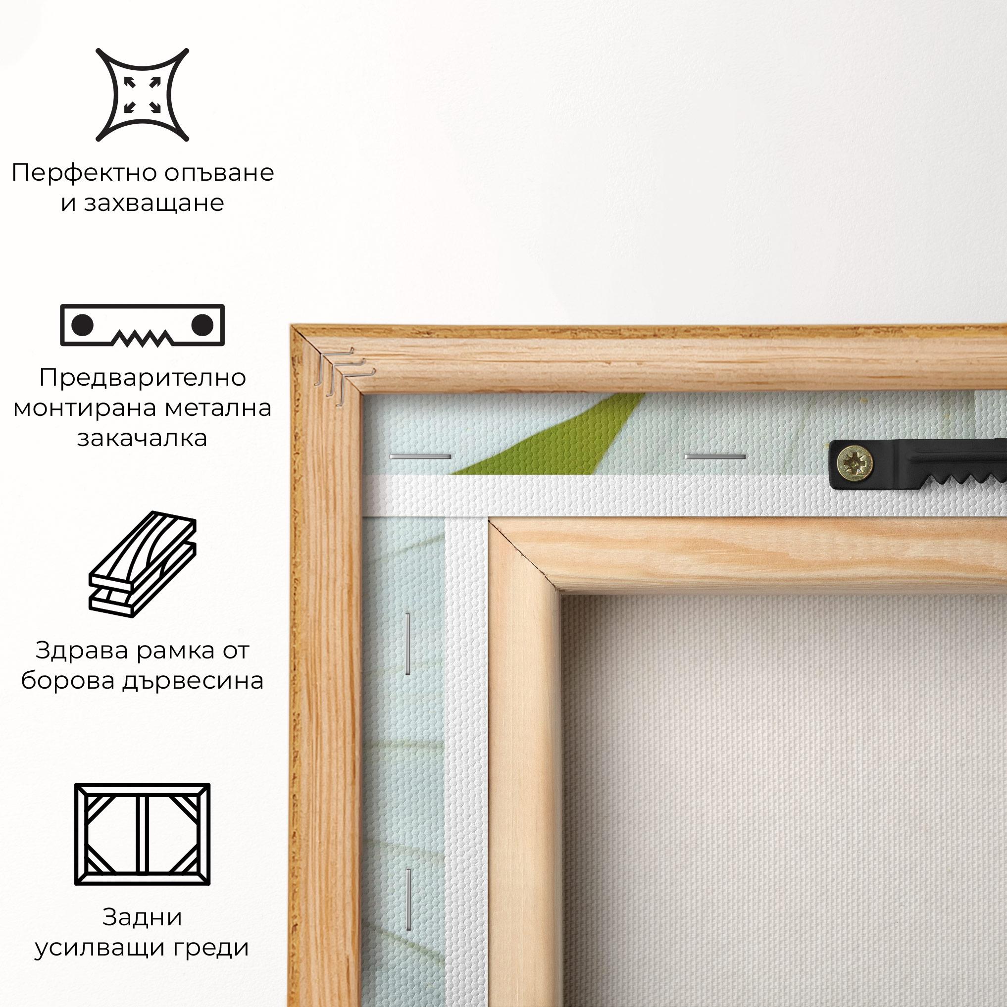 Картина на платно Daisy Close Up mockup 5