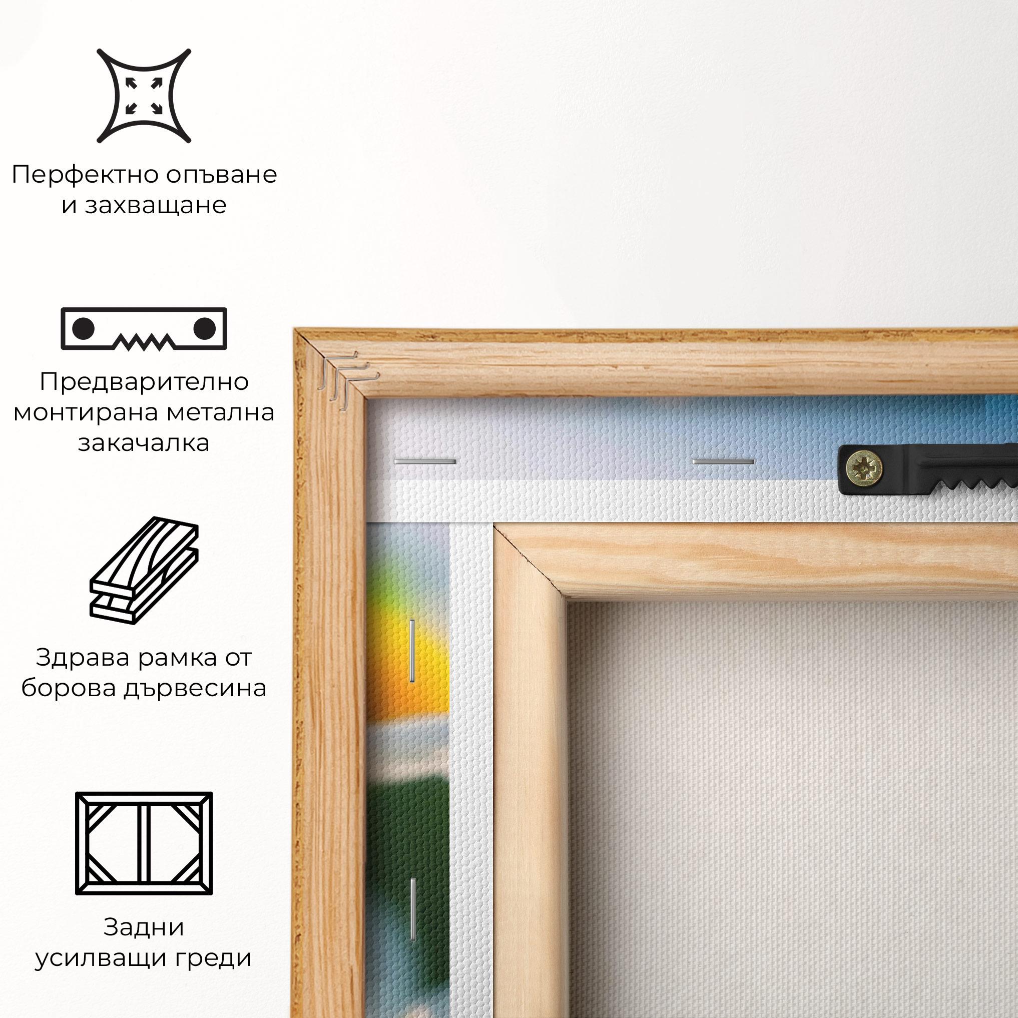 Картина на платно Daisy In The Sun mockup 5