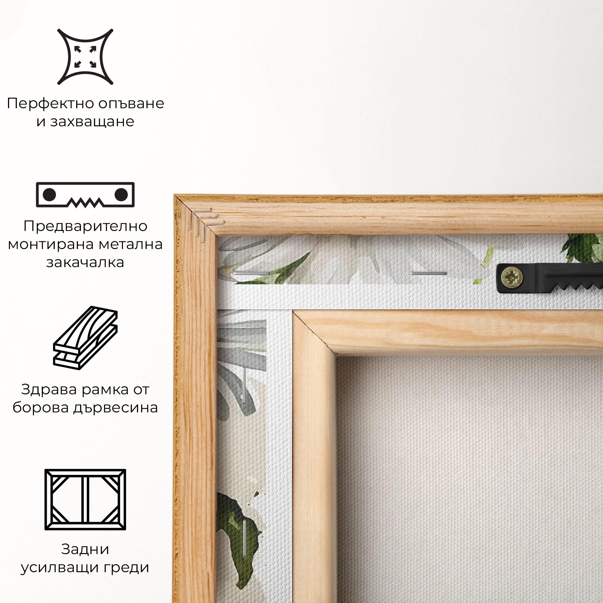 Картина на платно Painted Daisy mockup 5