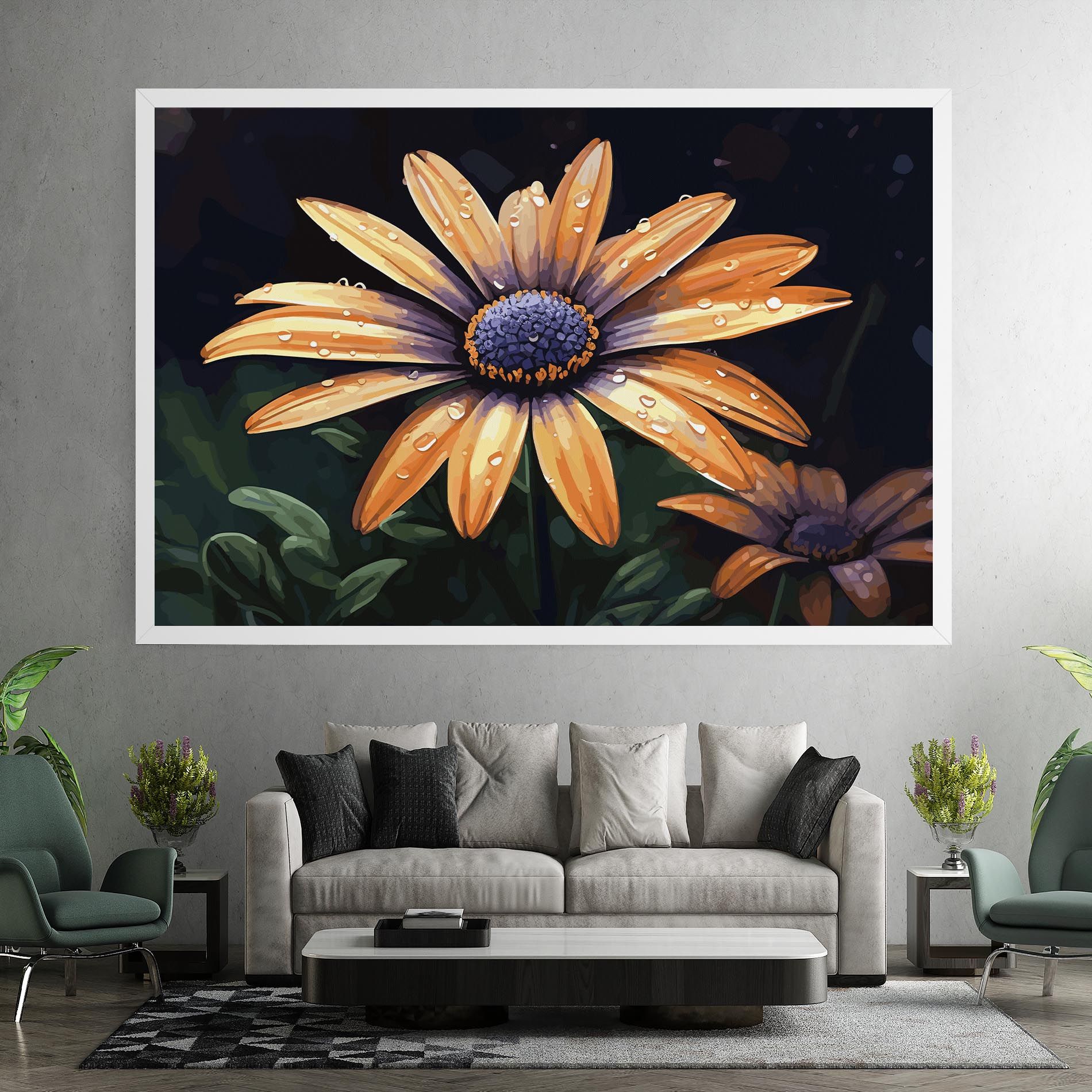Orange Pretty Daisy mockup 7