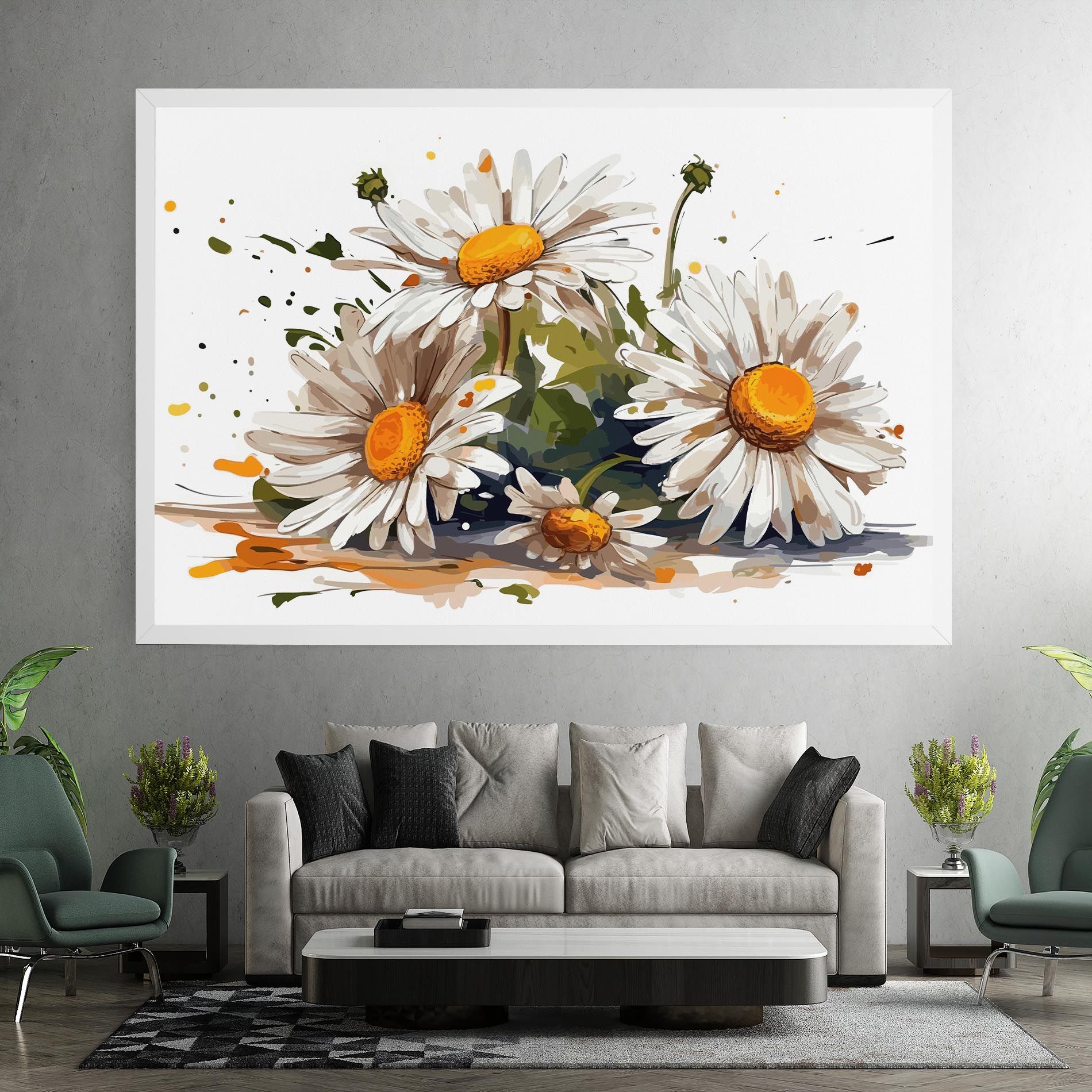 White Beautiful Daisy mockup 7
