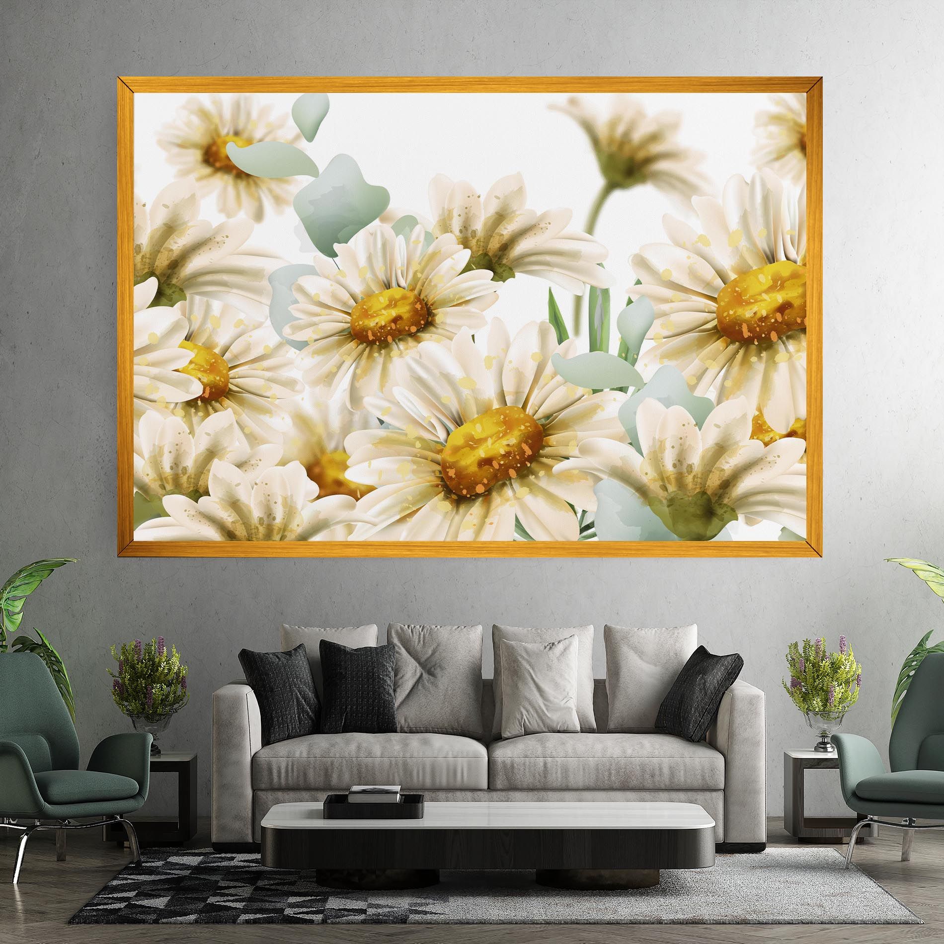 Beautiful Daisy Art mockup 7