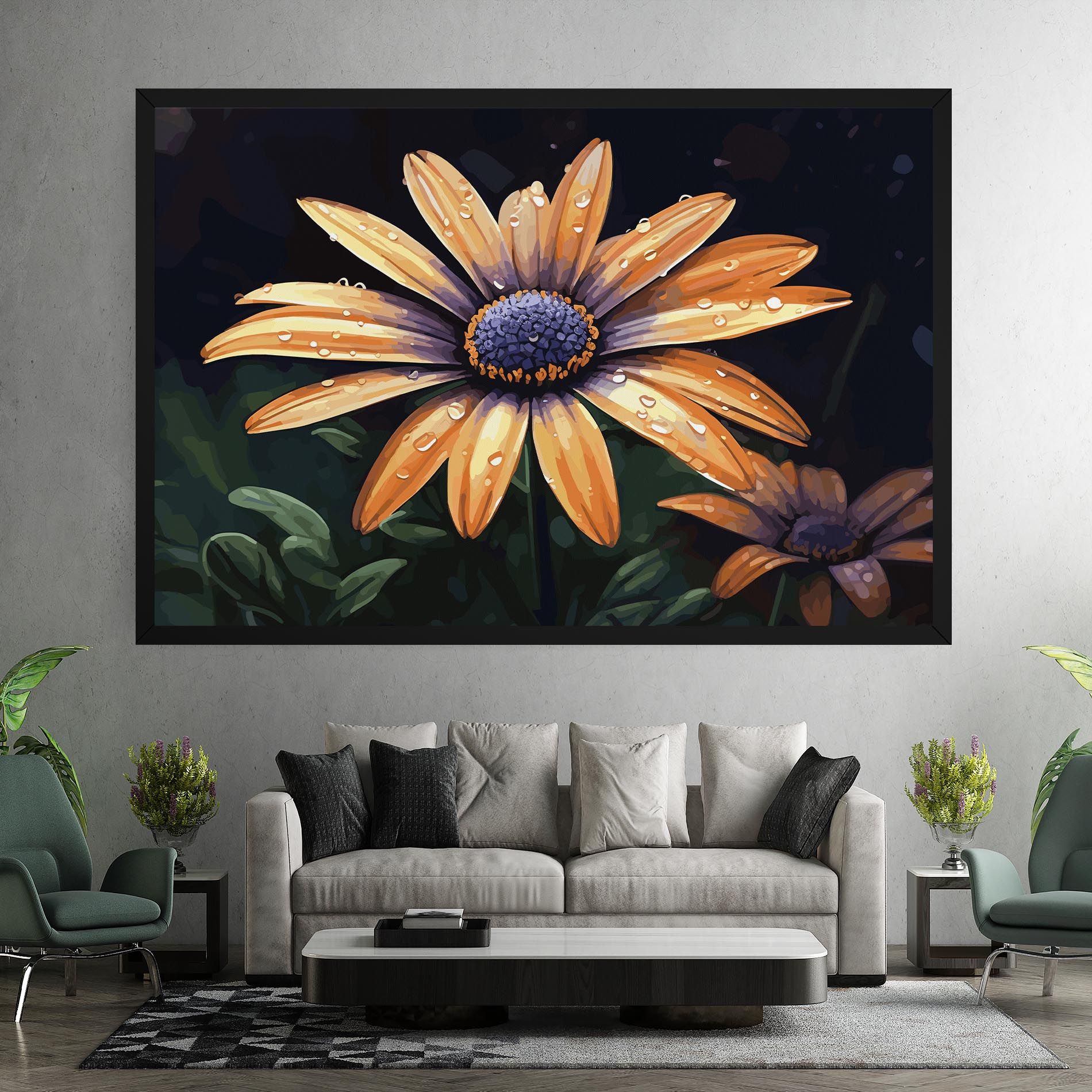 Orange Pretty Daisy mockup 7