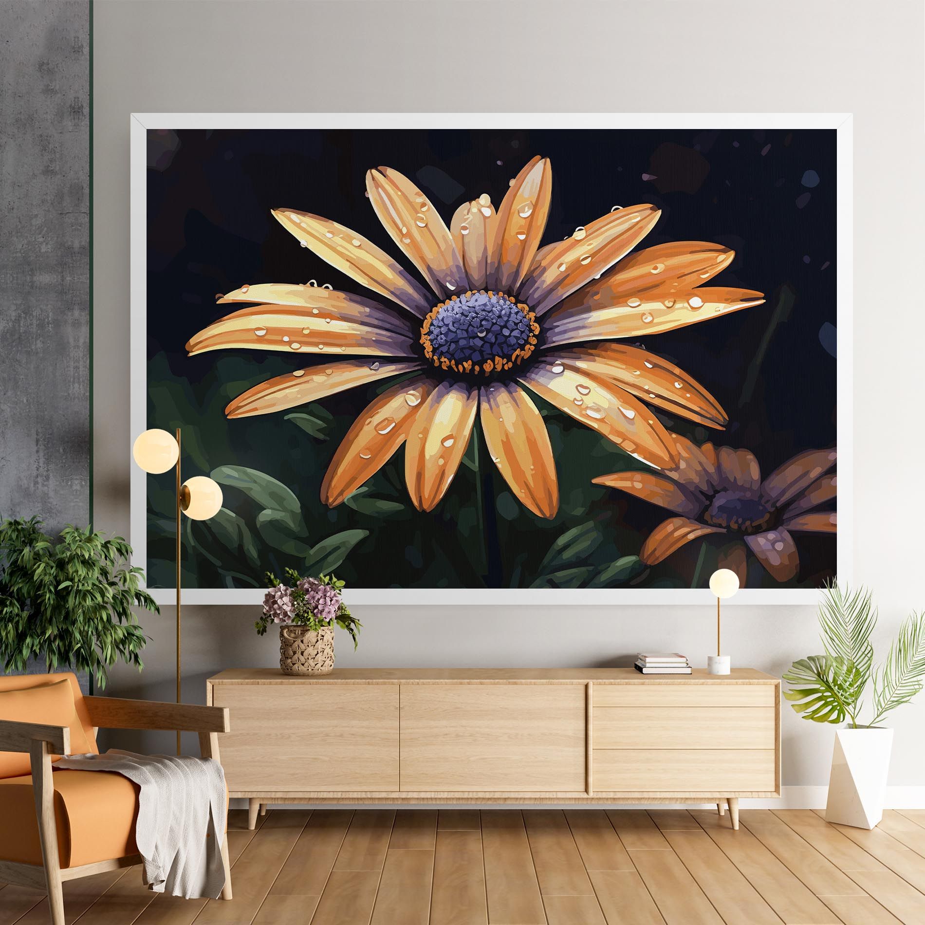 Orange Pretty Daisy mockup 9