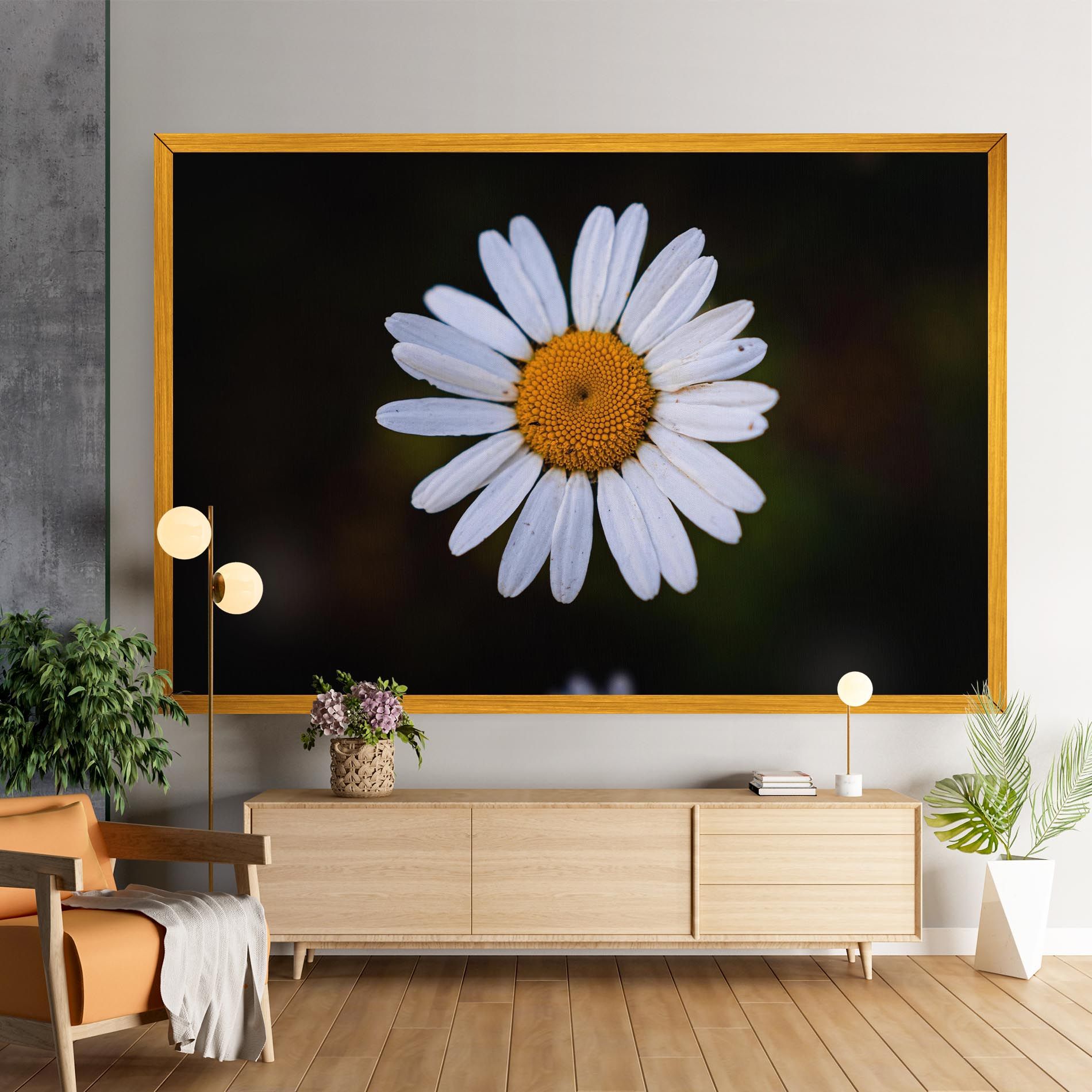 Big Yellow Center Daisy mockup 9