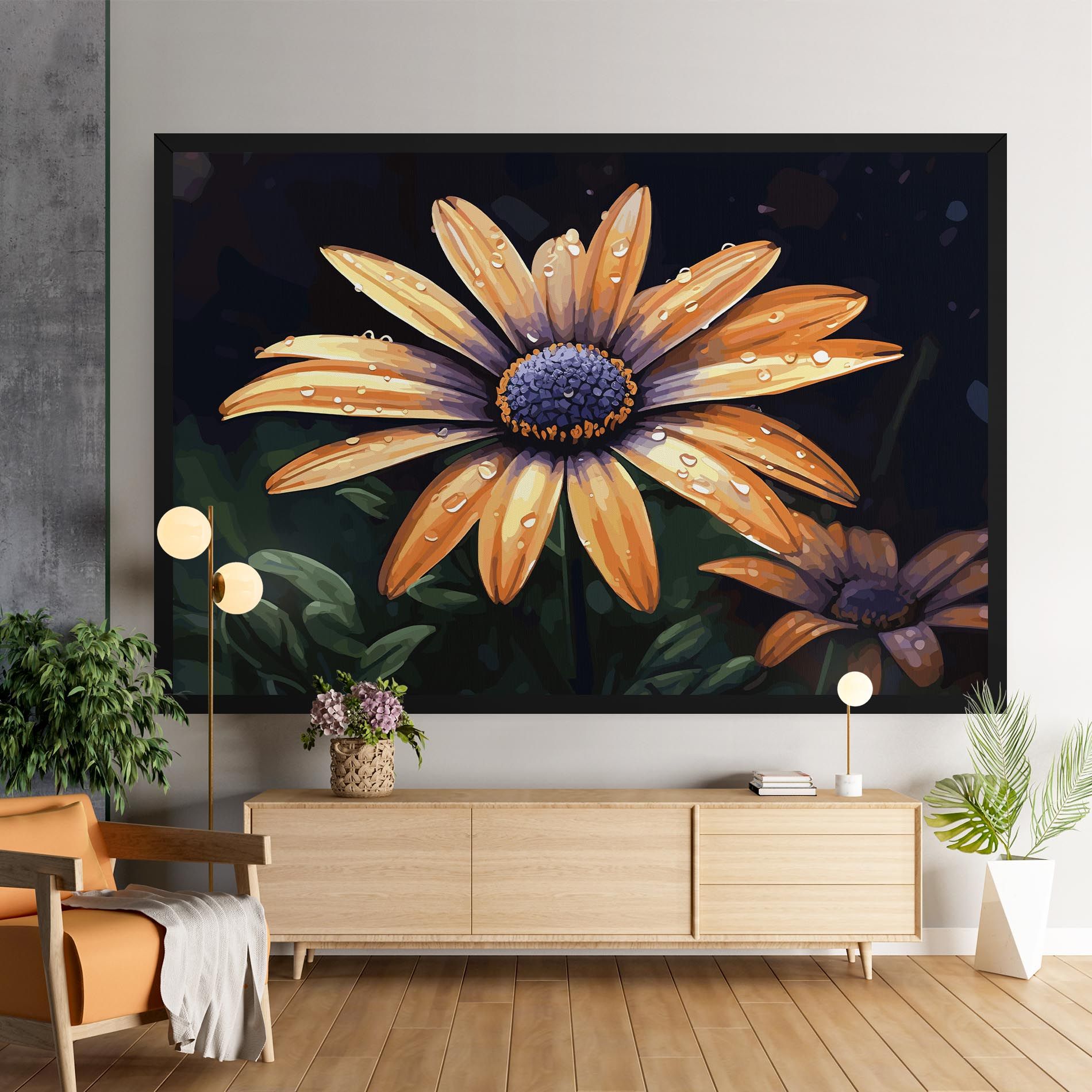 Orange Pretty Daisy mockup 9