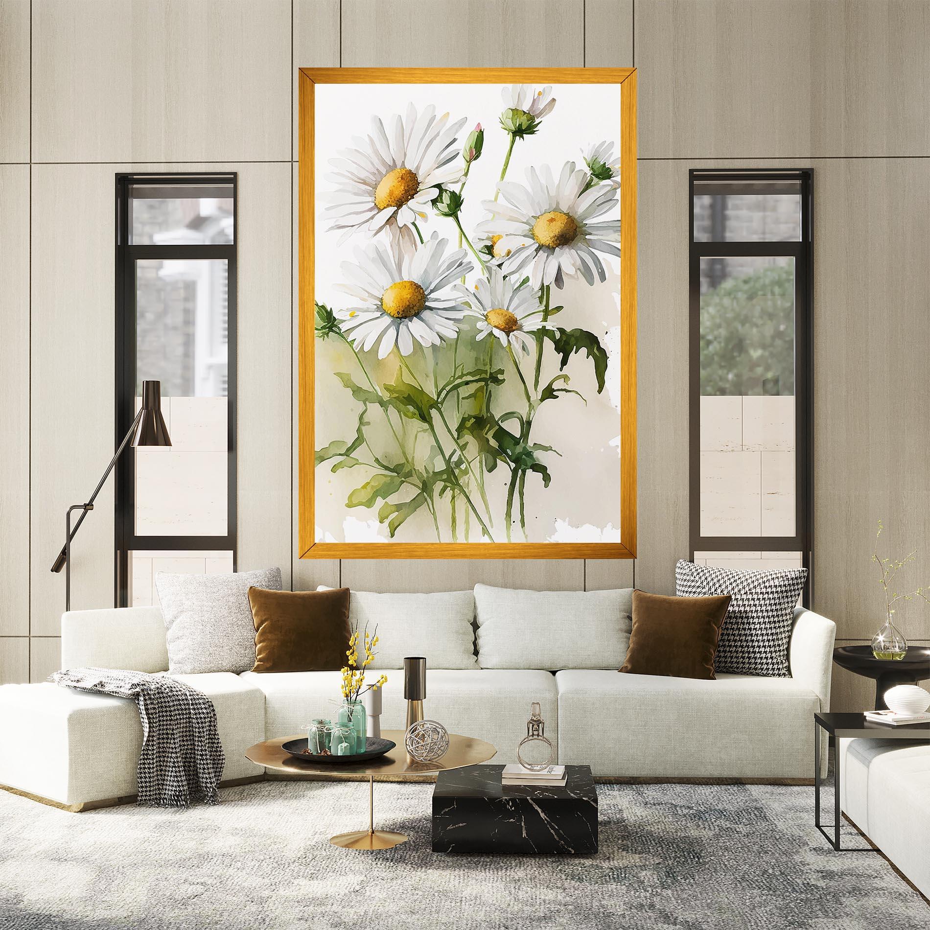 Картина на платно Painted Daisy mockup 2