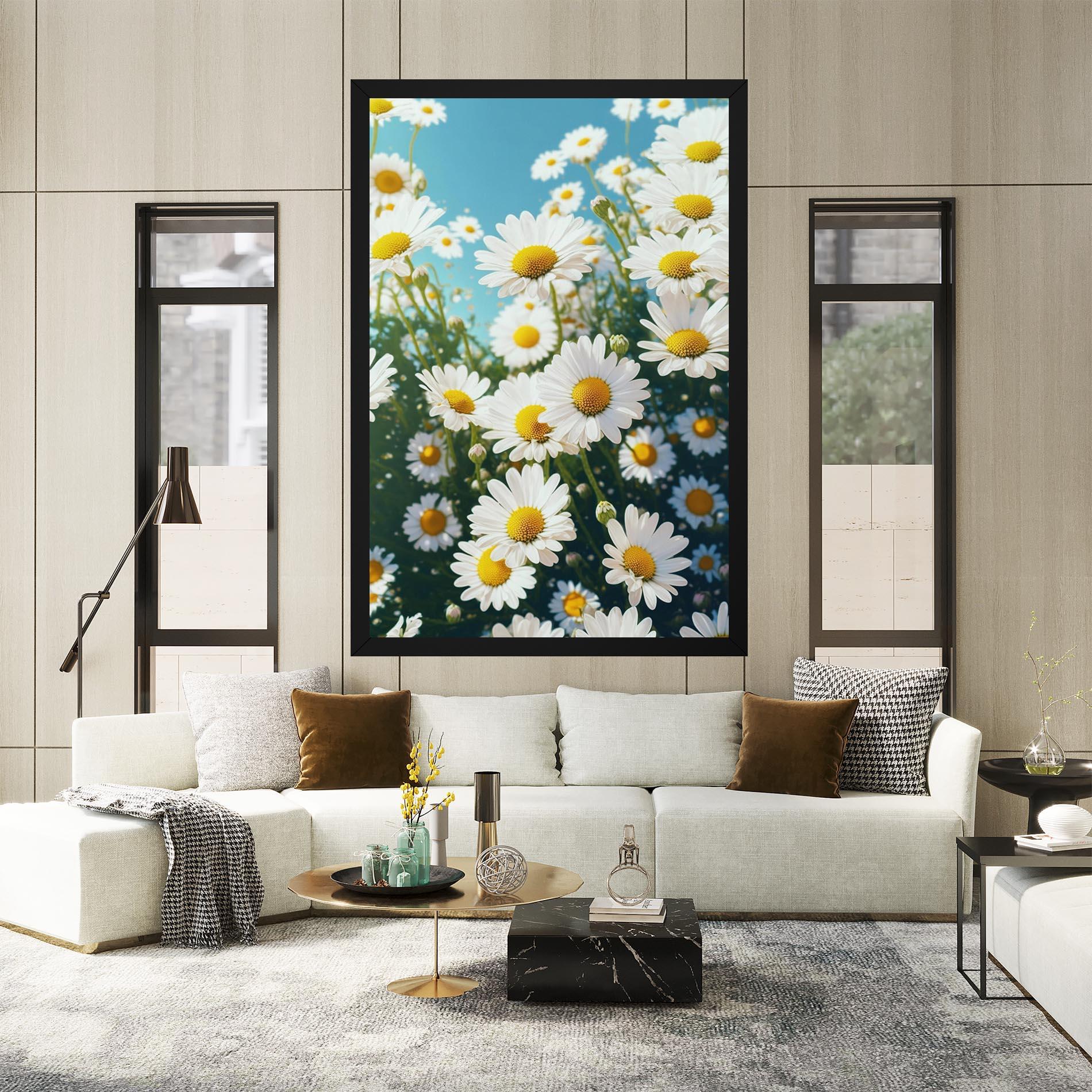 Картина на платно Daisy Field View mockup 2