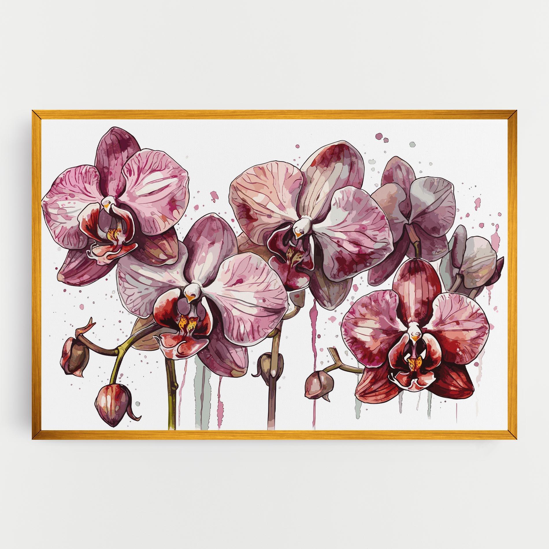 Картина на платно Orchid Art mockup 0