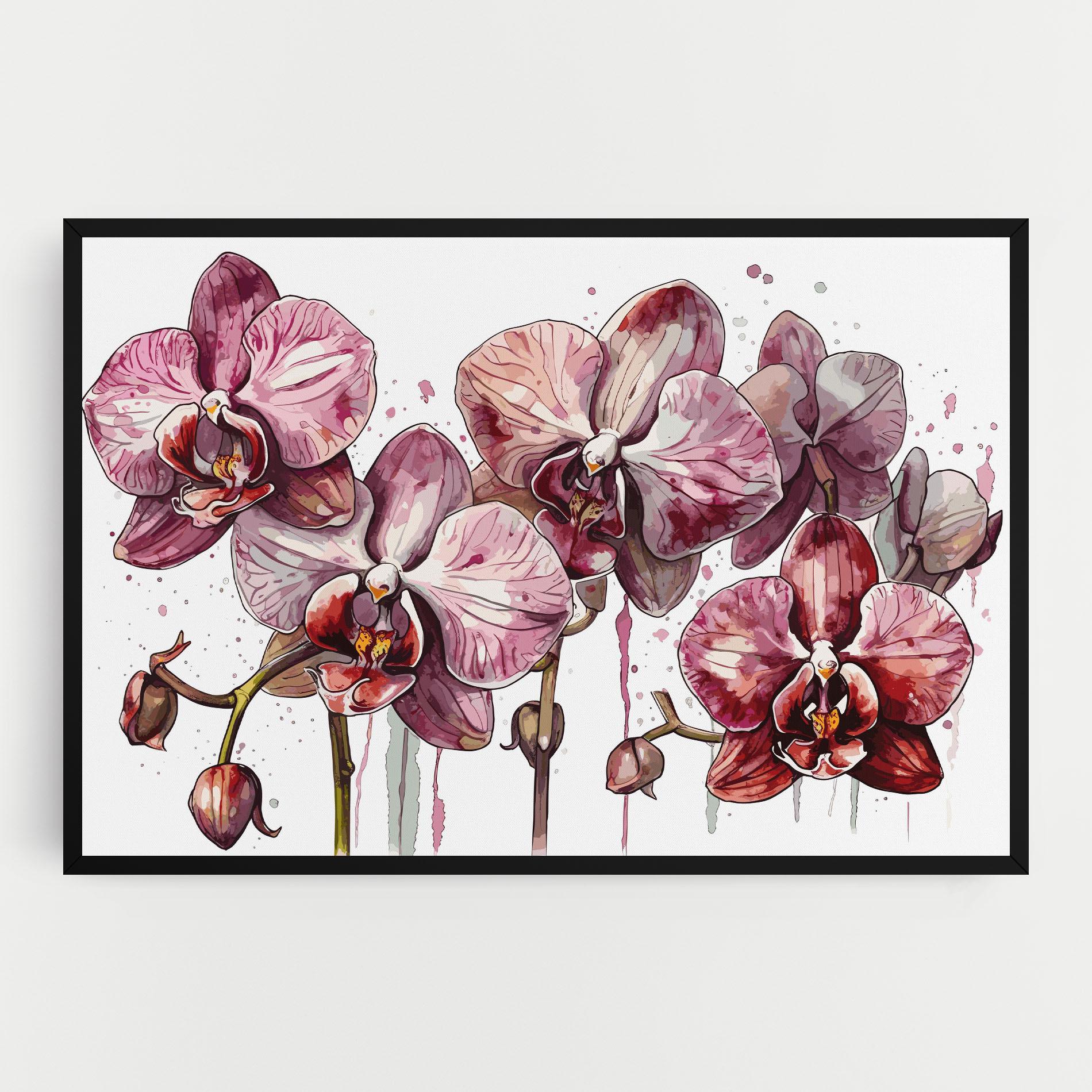 Картина на платно Orchid Art mockup 0