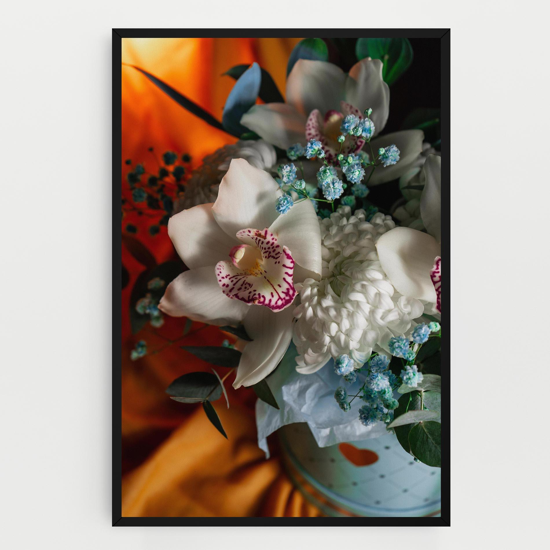 Картина на платно Orchid In Vase mockup 0