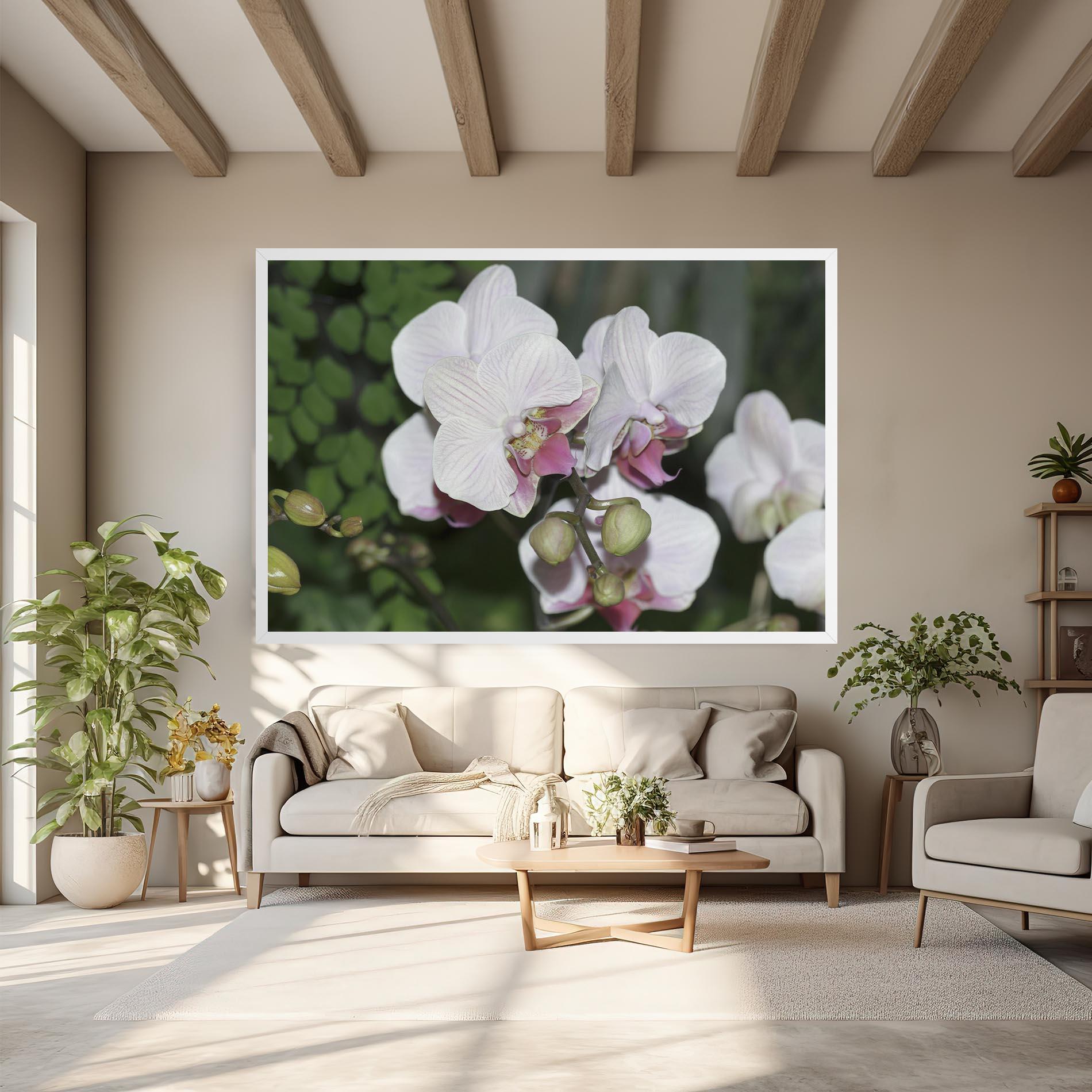 Картина на платно Orchid Botanical Garden mockup 6