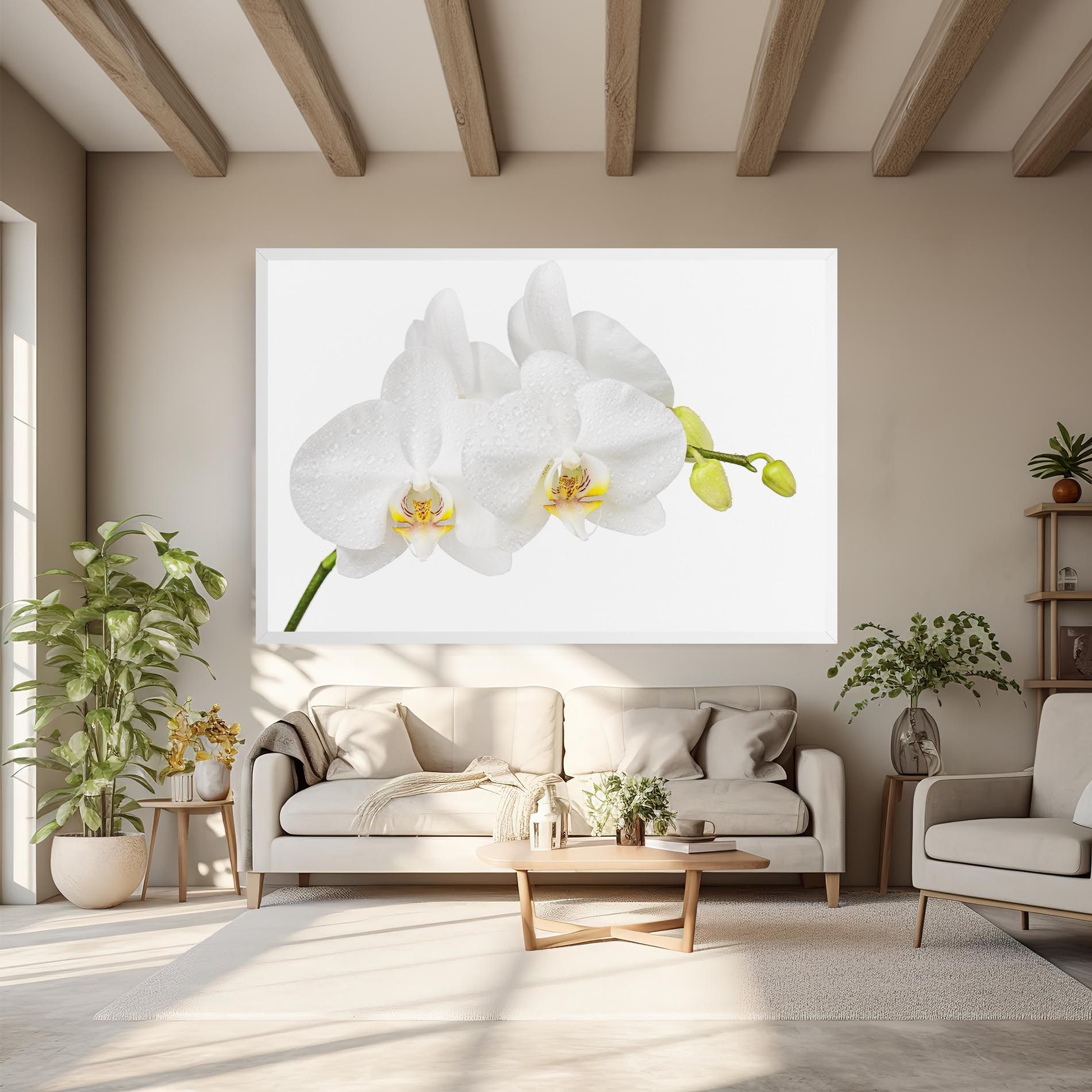 Orchids On White mockup 6