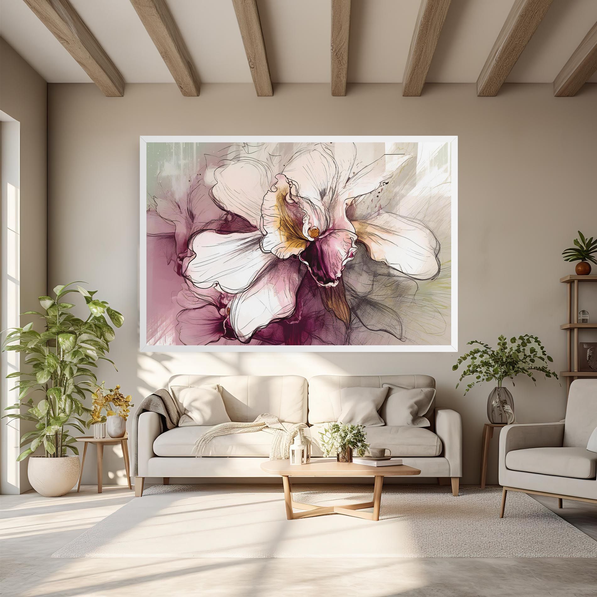 Painted Purple Orchid mockup 6