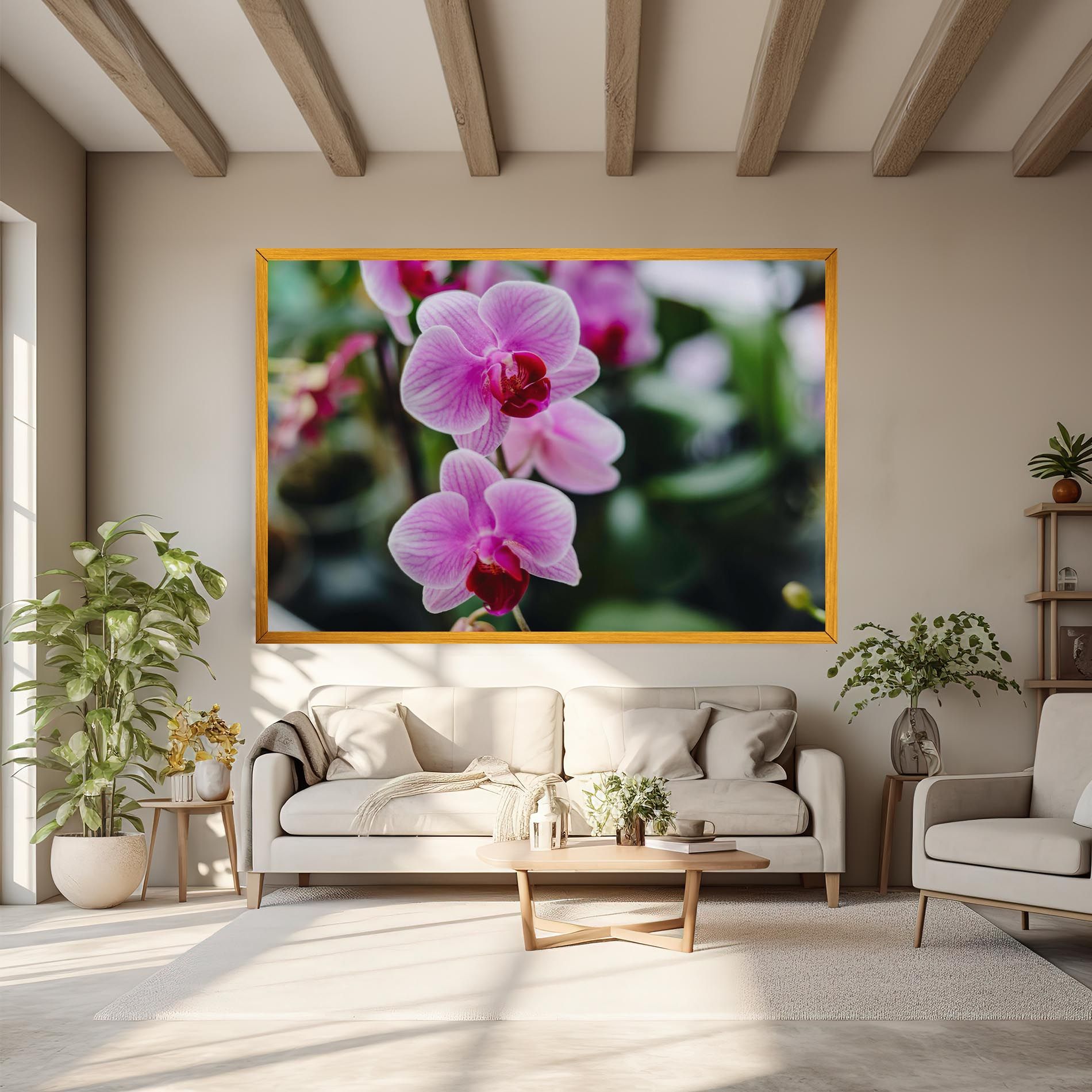 Garden Purple Orchids mockup 6