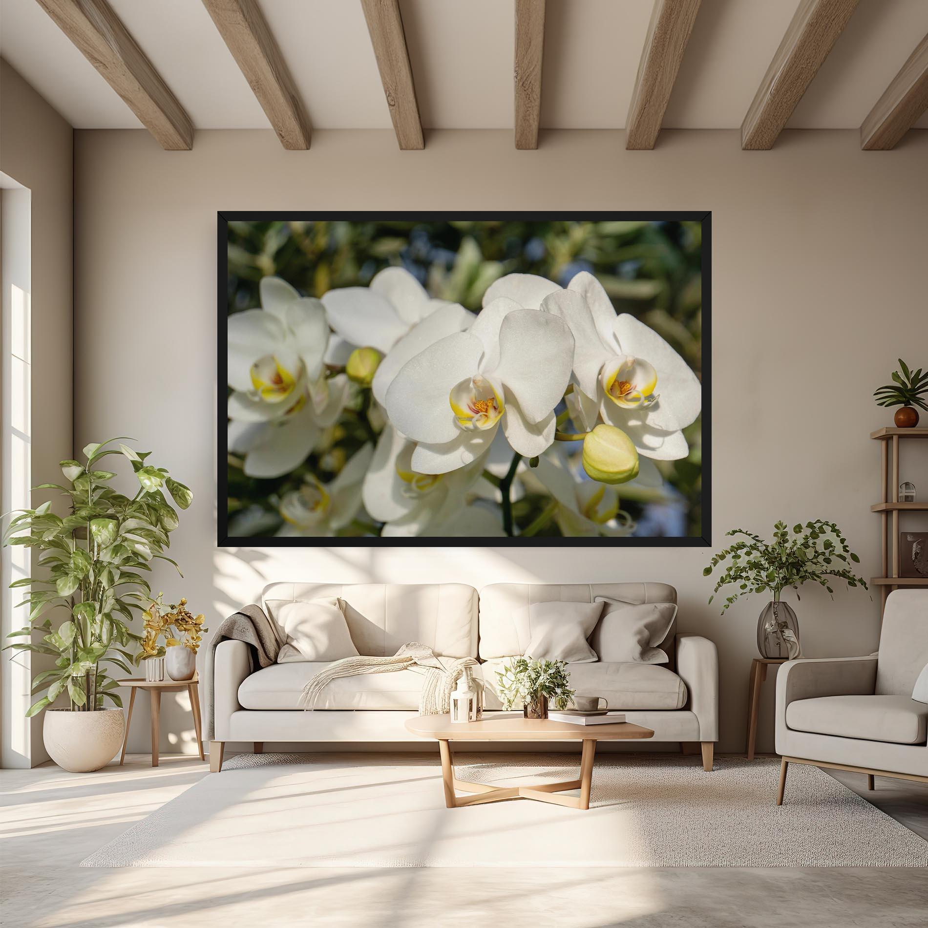 Картина на платно Big Orchids In Nature mockup 6