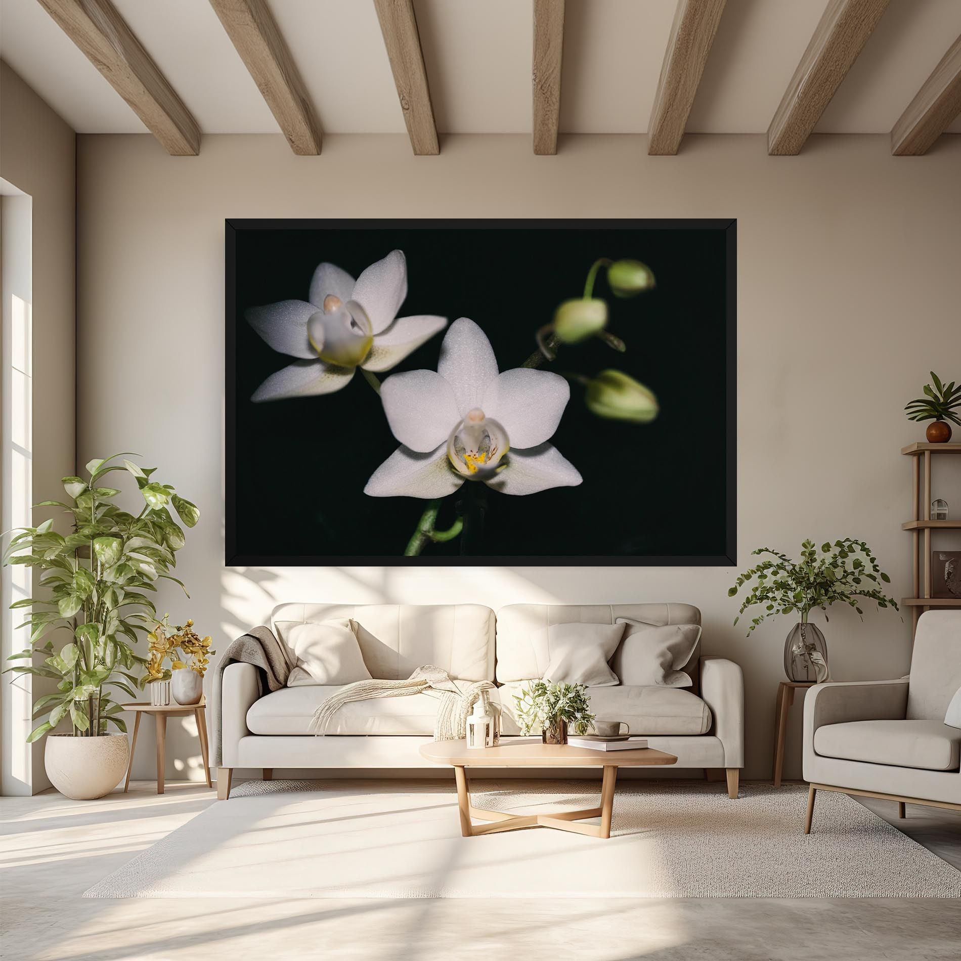 Orchids On Black mockup 6