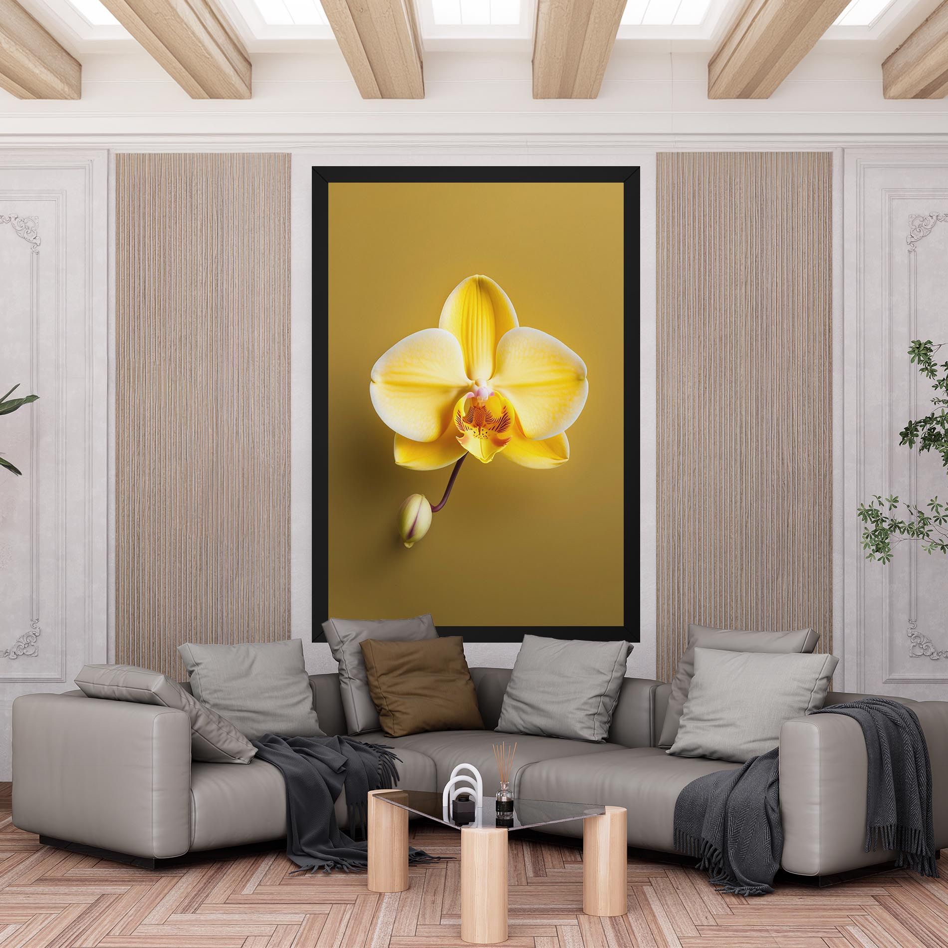 Pastel Yellow Orchid mockup 6
