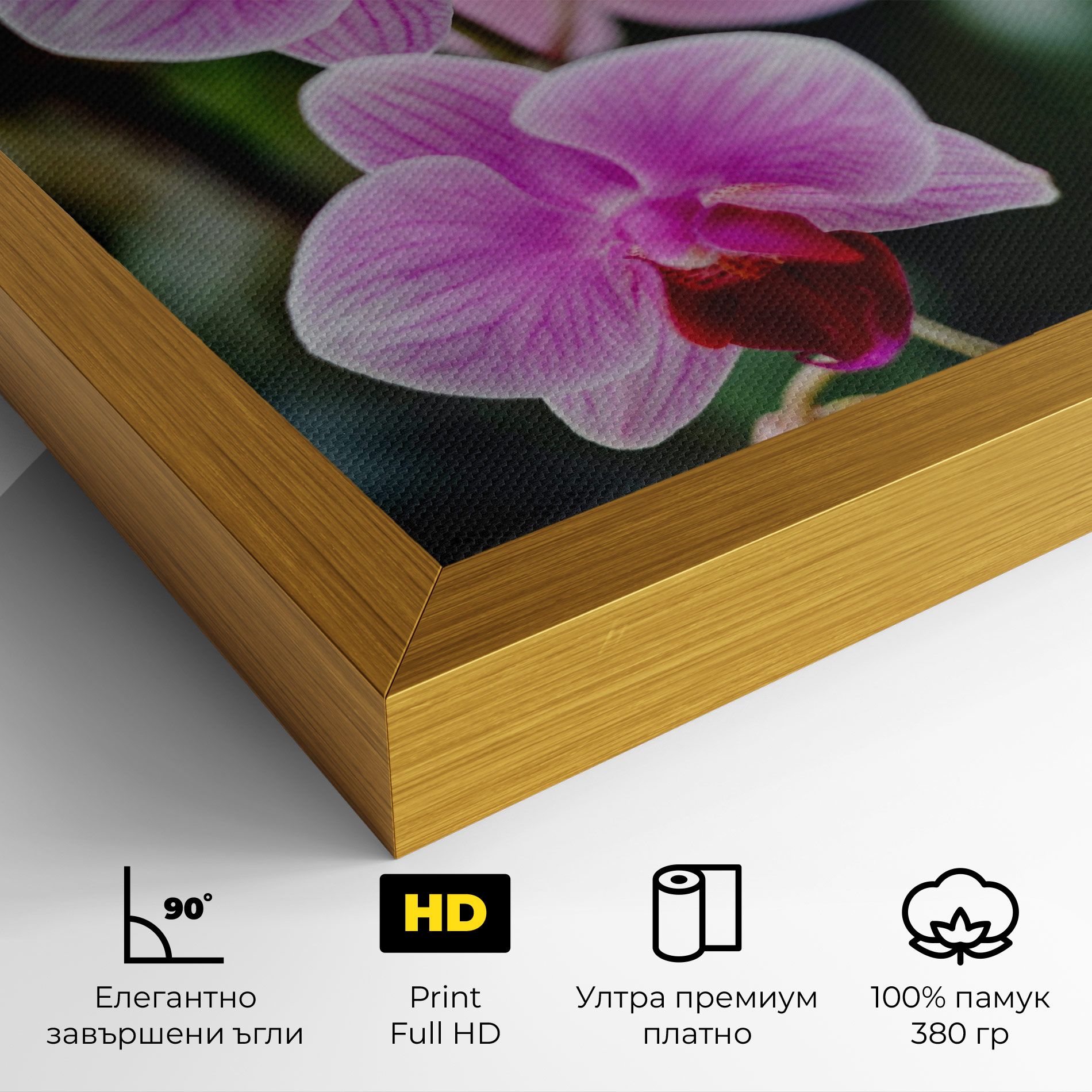 Garden Purple Orchids mockup 4