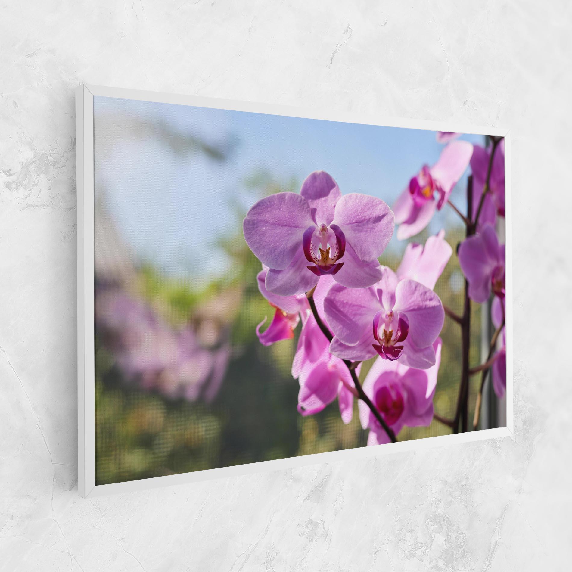 Картина на платно Orchids In The Garden mockup 1