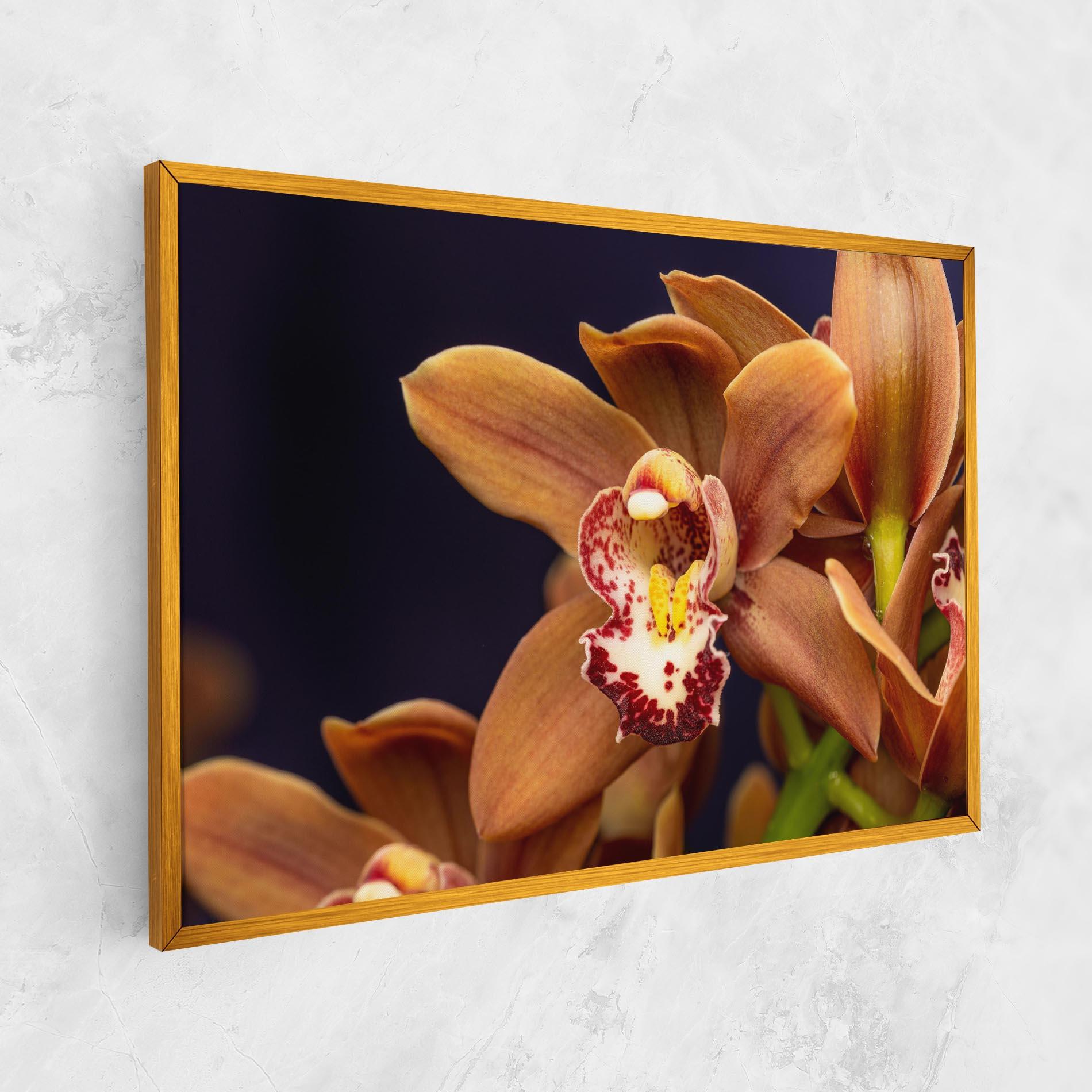 Картина на платно Dirty Orange Orchid mockup 1