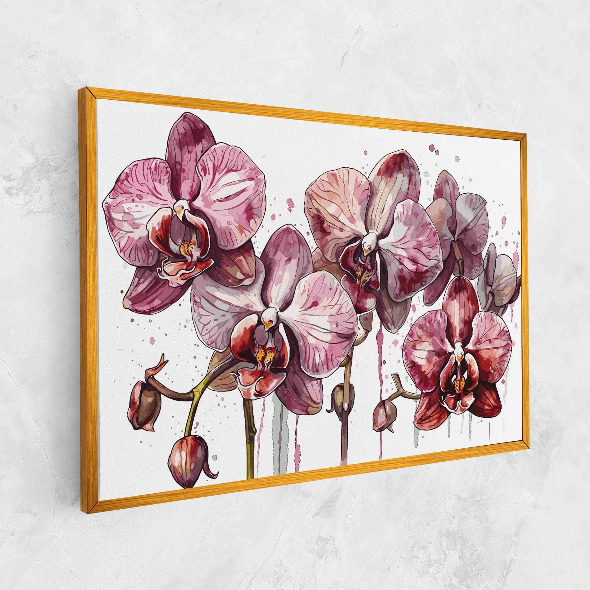 Картина на платно Orchid Art mockup 1