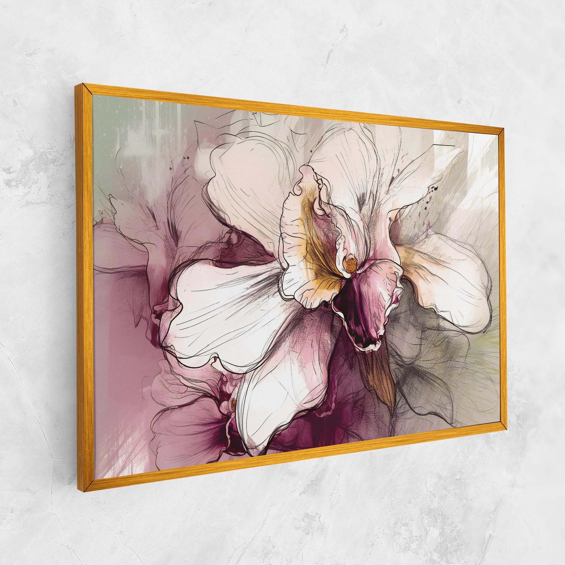 Painted Purple Orchid mockup 1