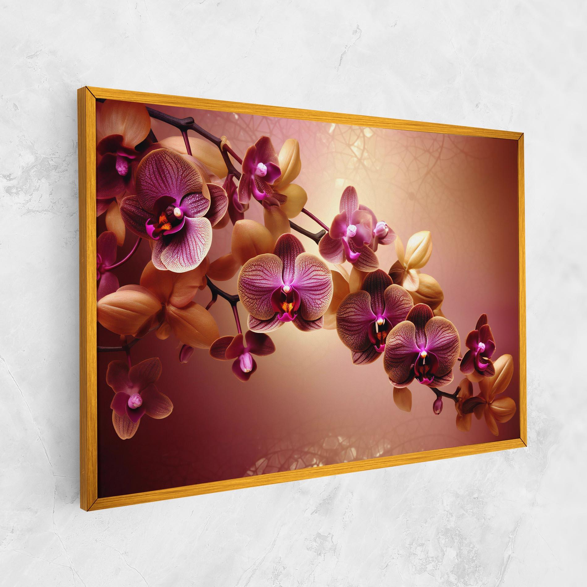Картина на платно Purple Cream Orchid mockup 1